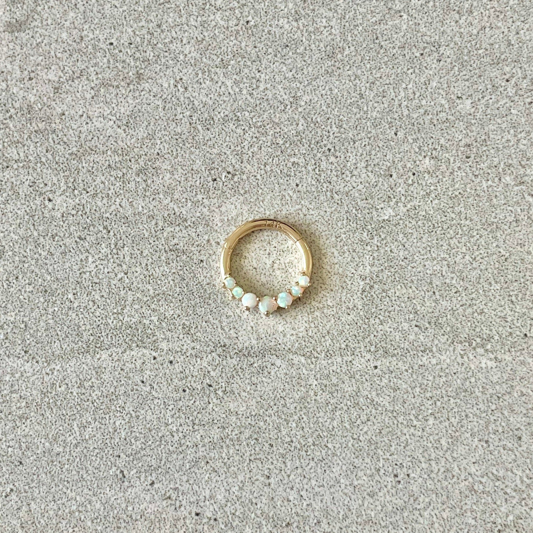 Lune d’Opale Daith Earring-Daith Earring-Elara Body Jewelry