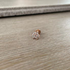 Luneda Bloom Flat Back Stud Piercing-Cartilage Earring-Elara Body Jewelry