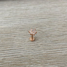 Luneda Bloom Flat Back Stud Piercing-Cartilage Earring-Elara Body Jewelry