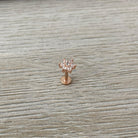 Luneda Bloom Flat Back Stud Piercing-Cartilage Earring-Elara Body Jewelry