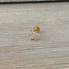 Luneda Bloom Flat Back Stud Piercing-Cartilage Earring-Elara Body Jewelry