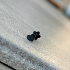 Luneda Heart Flat Back Stud-Cartilage Earring-Elara Body Jewelry