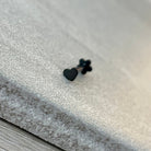 Luneda Heart Flat Back Stud-Cartilage Earring-Elara Body Jewelry