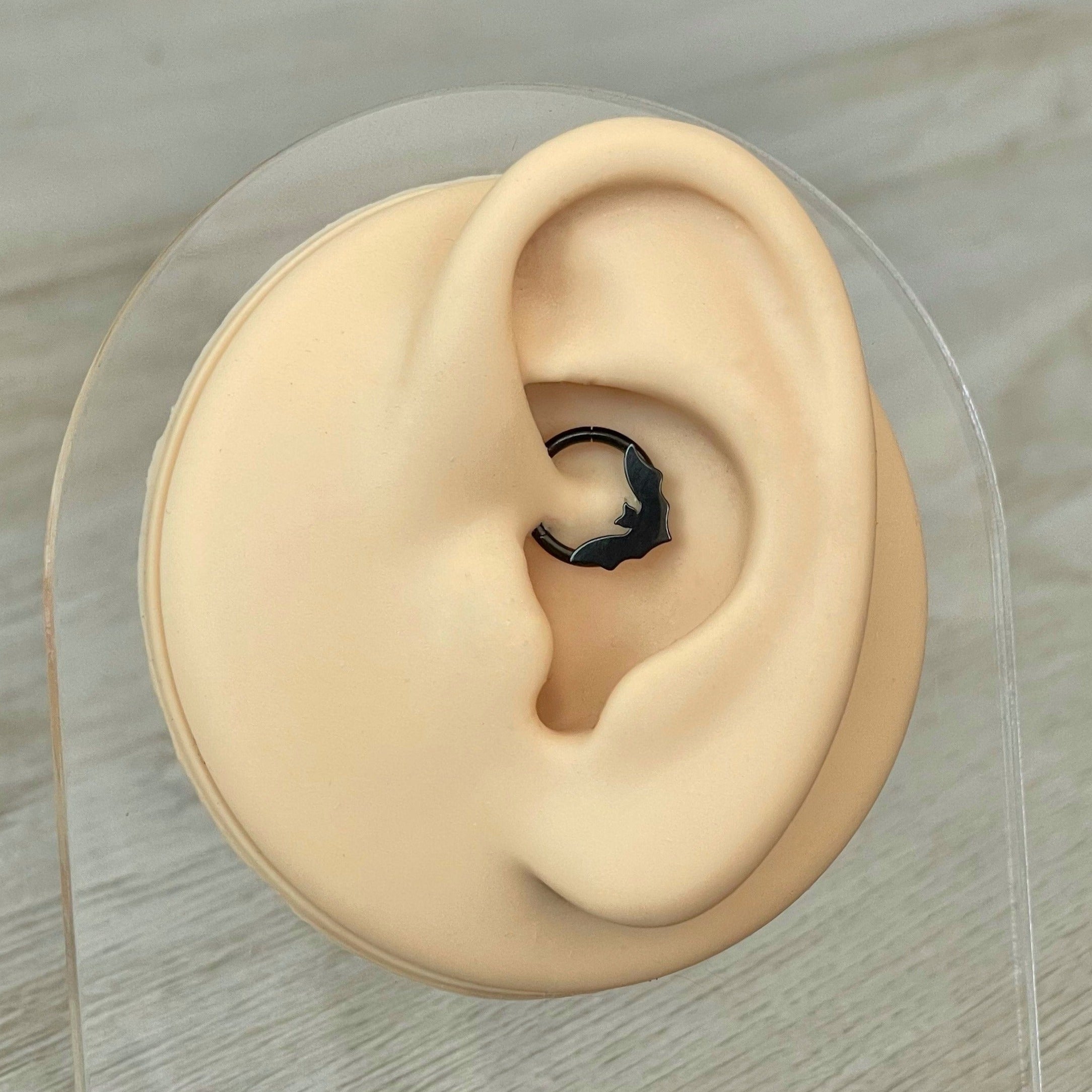 Noctivelle Daith Earring-Daith Earring-Black-8mm Diameter-Elara Body Jewelry