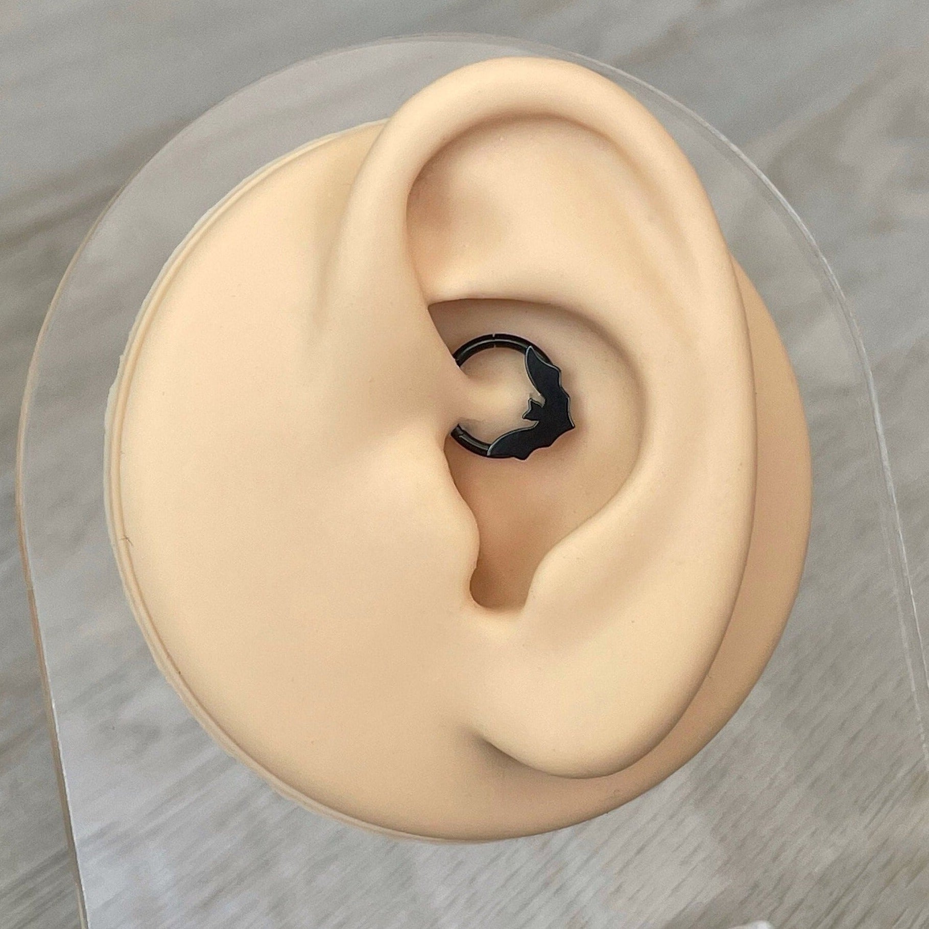 Noctivelle Daith Earring-Daith Earring-Black-8mm Diameter-Elara Body Jewelry