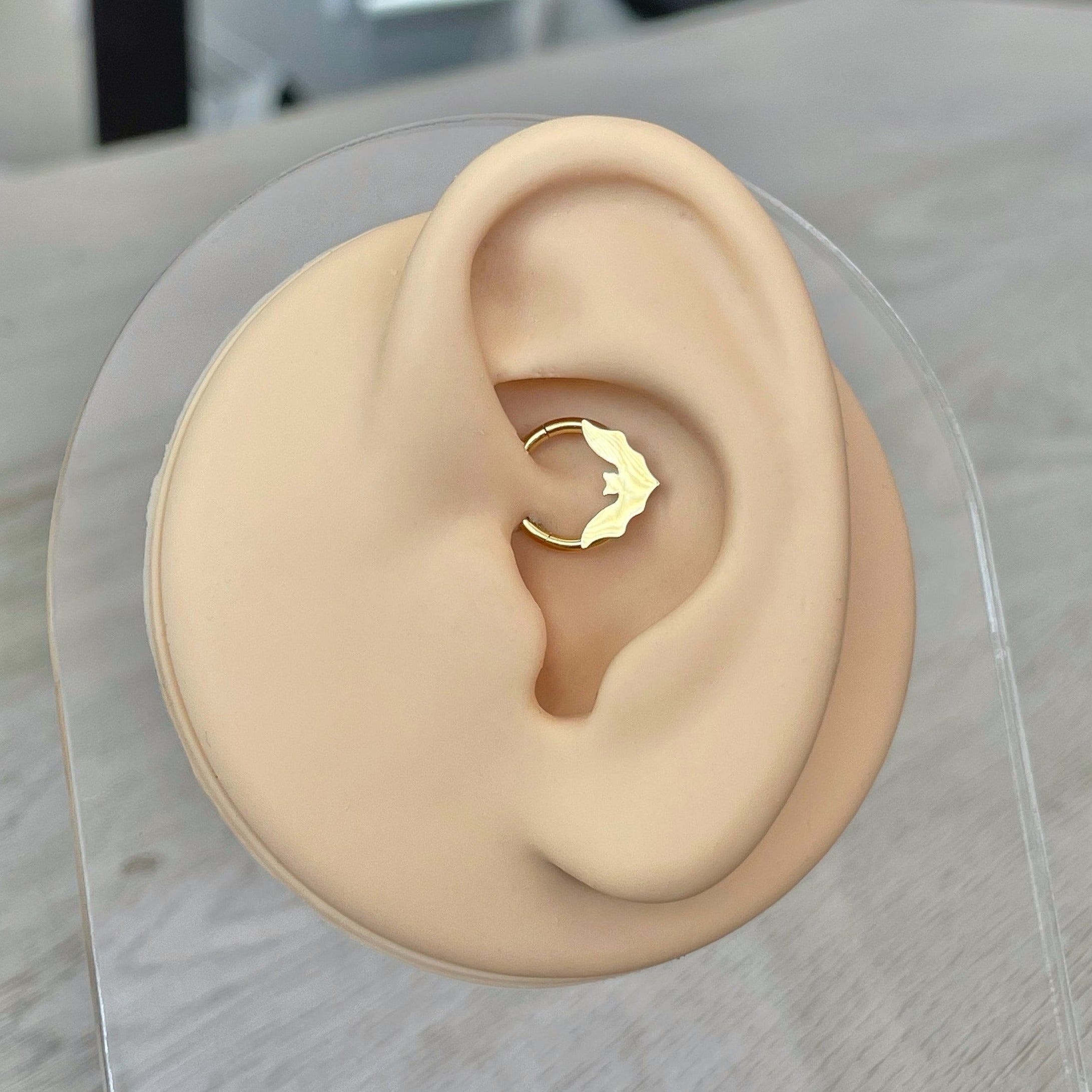 Noctivelle Daith Earring-Daith Earring-Gold-8mm Diameter-Elara Body Jewelry
