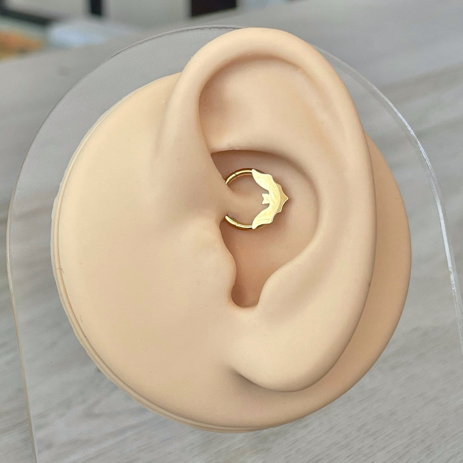 Noctivelle Daith Earring-Daith Earring-Gold-8mm Diameter-Elara Body Jewelry