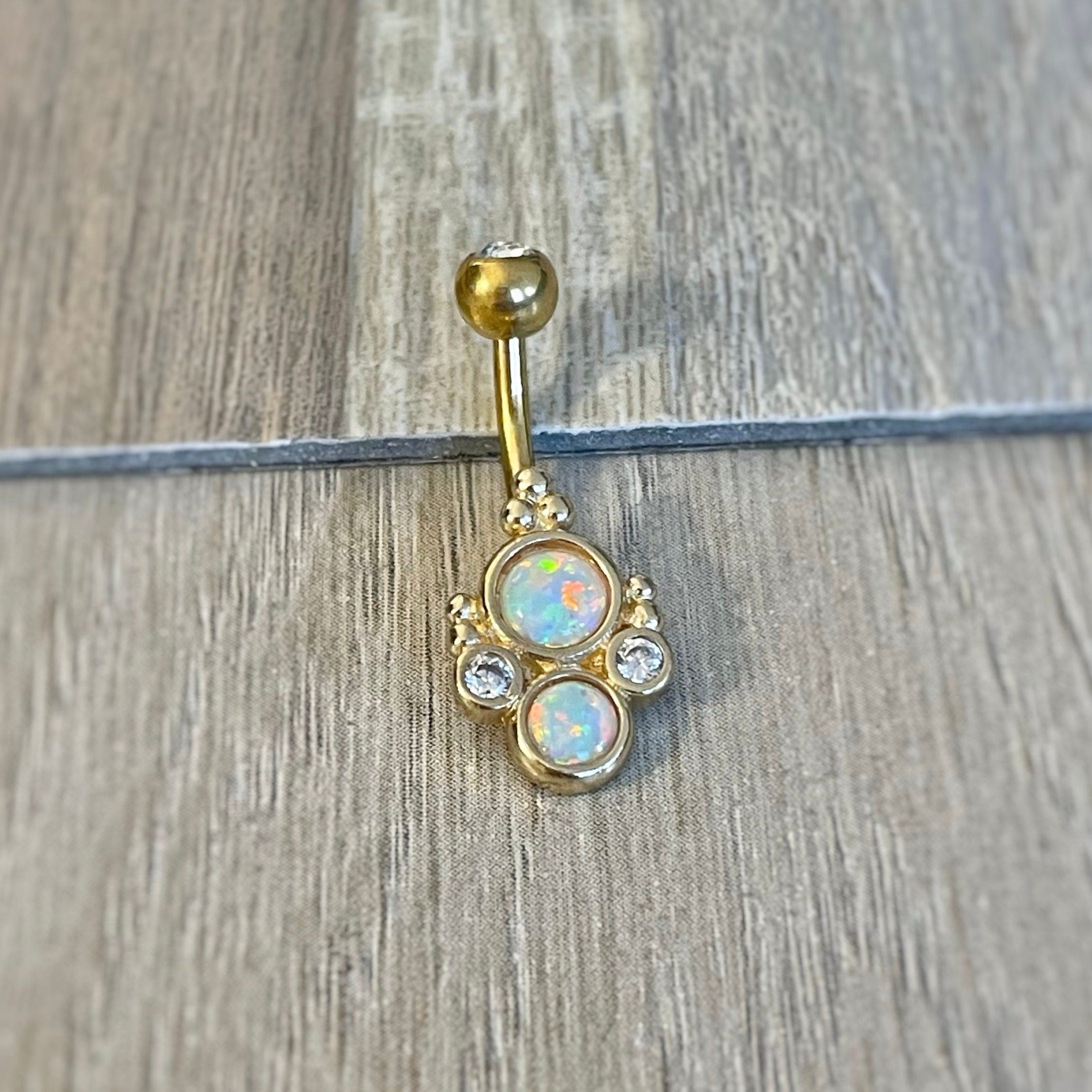 Ophelia Mist Belly Button Ring-Belly Button Rings-Elara Body Jewelry