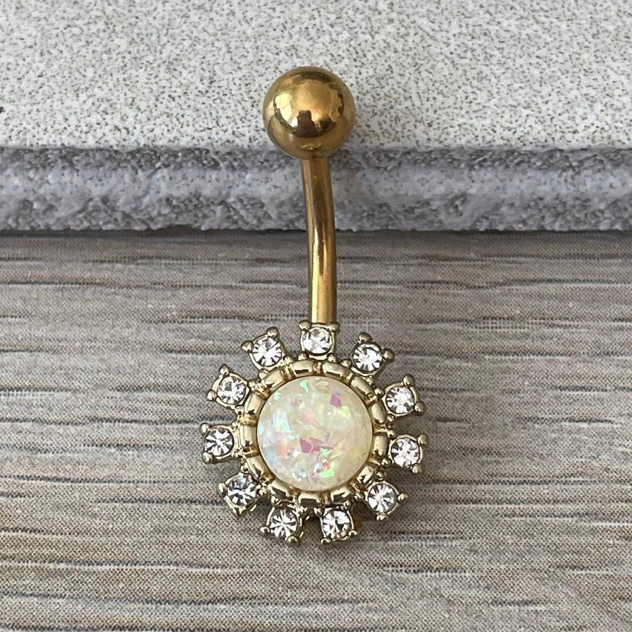 Rayna Belly Button Ring-Belly Button Rings-Elara Body Jewelry