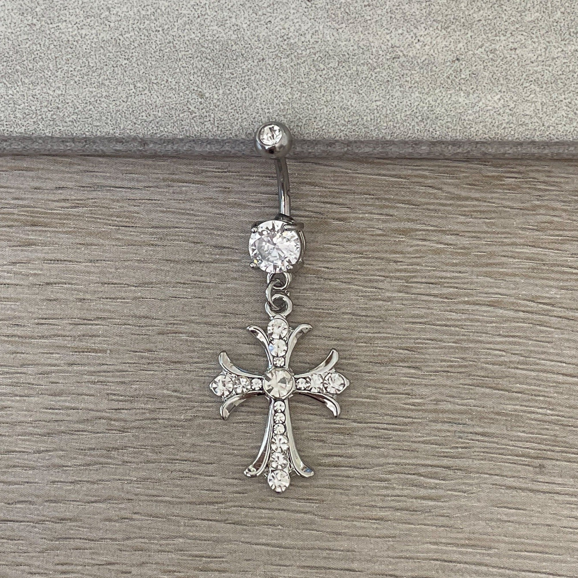 Sanctielle Belly Button Ring-Belly Button Rings-Elara Body Jewelry