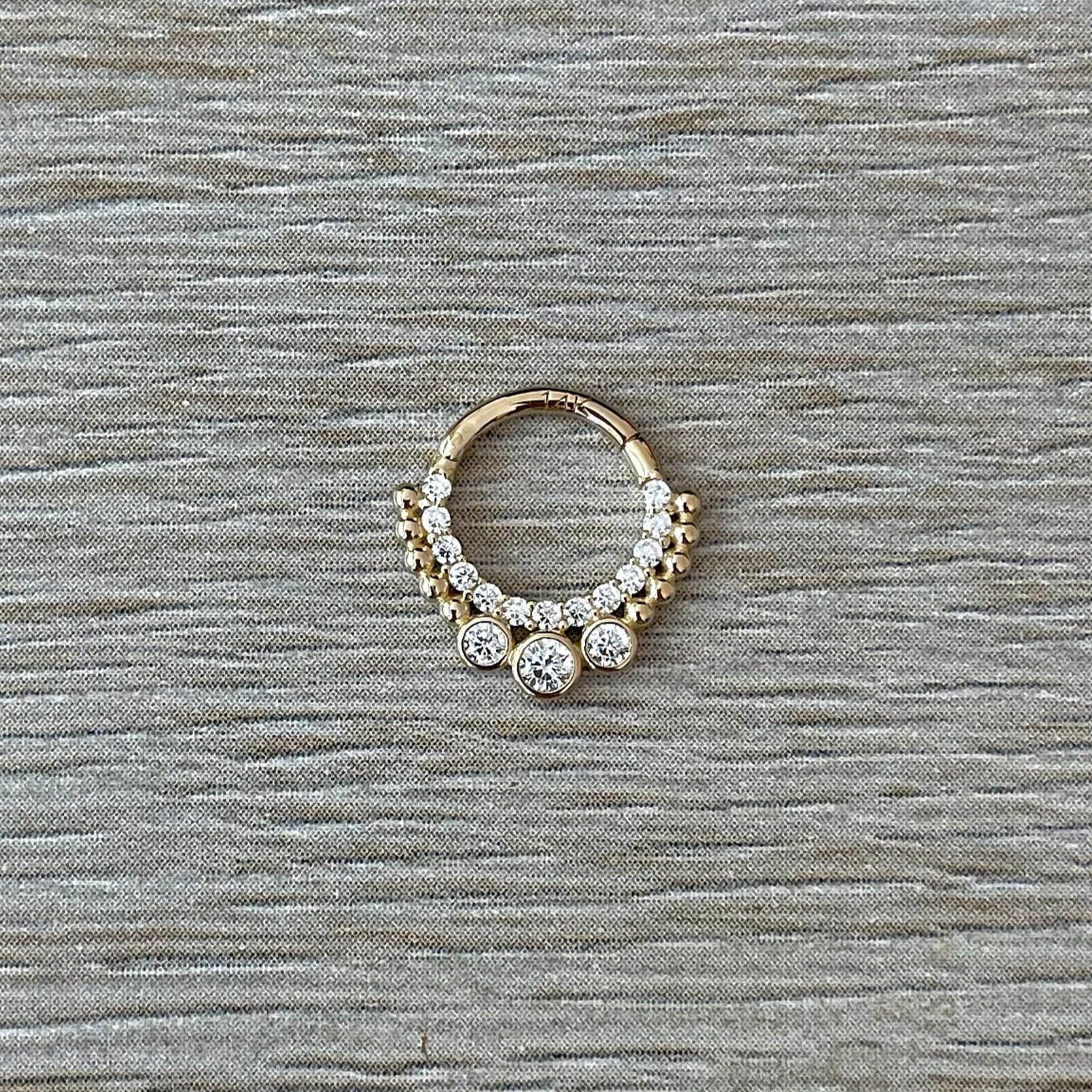 Selunai Daith Earring-Daith Earring-Elara Body Jewelry