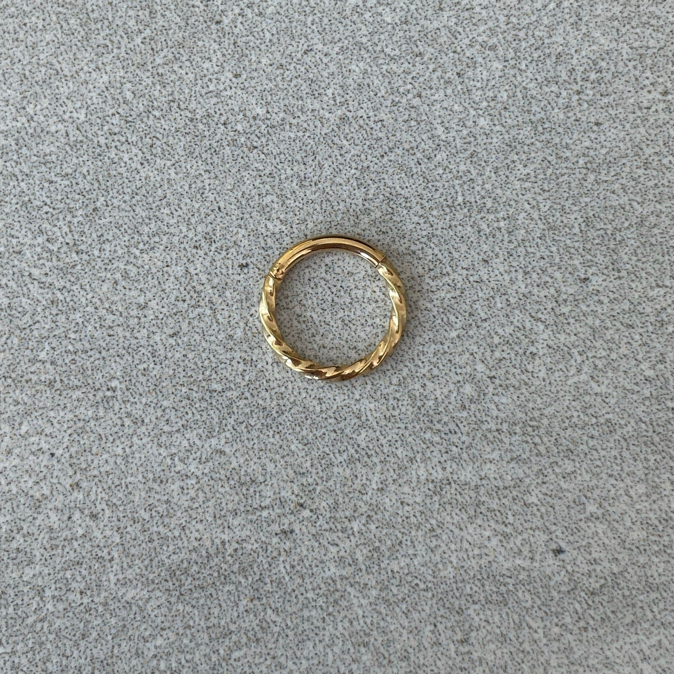 Seraphine Twist Daith Earring-Daith Earring-Elara Body Jewelry