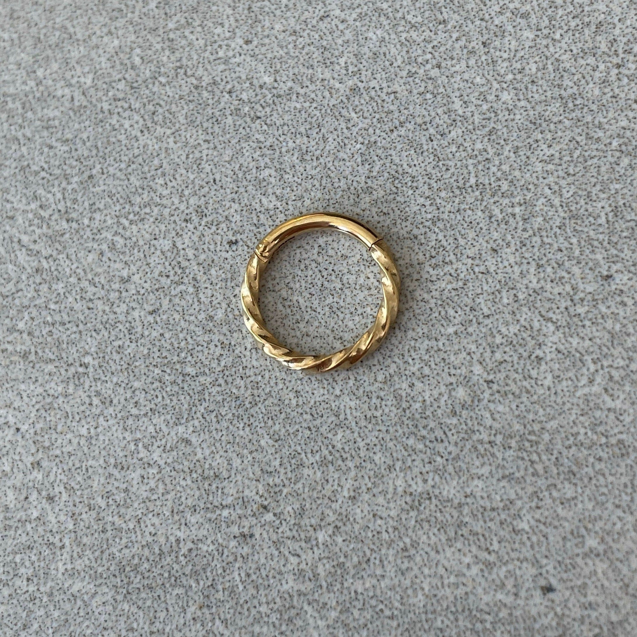 Seraphine Twist Daith Earring-Daith Earring-Elara Body Jewelry