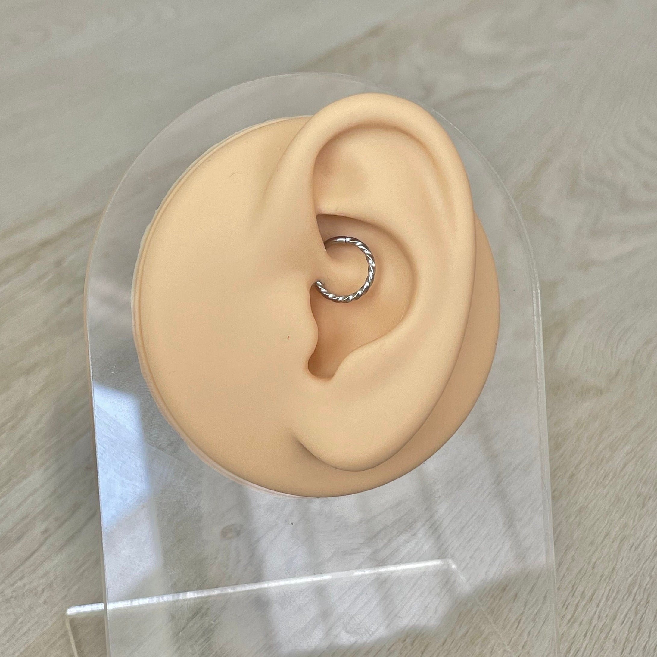 Seraphine Twist Daith Earring-Daith Earring-Elara Body Jewelry