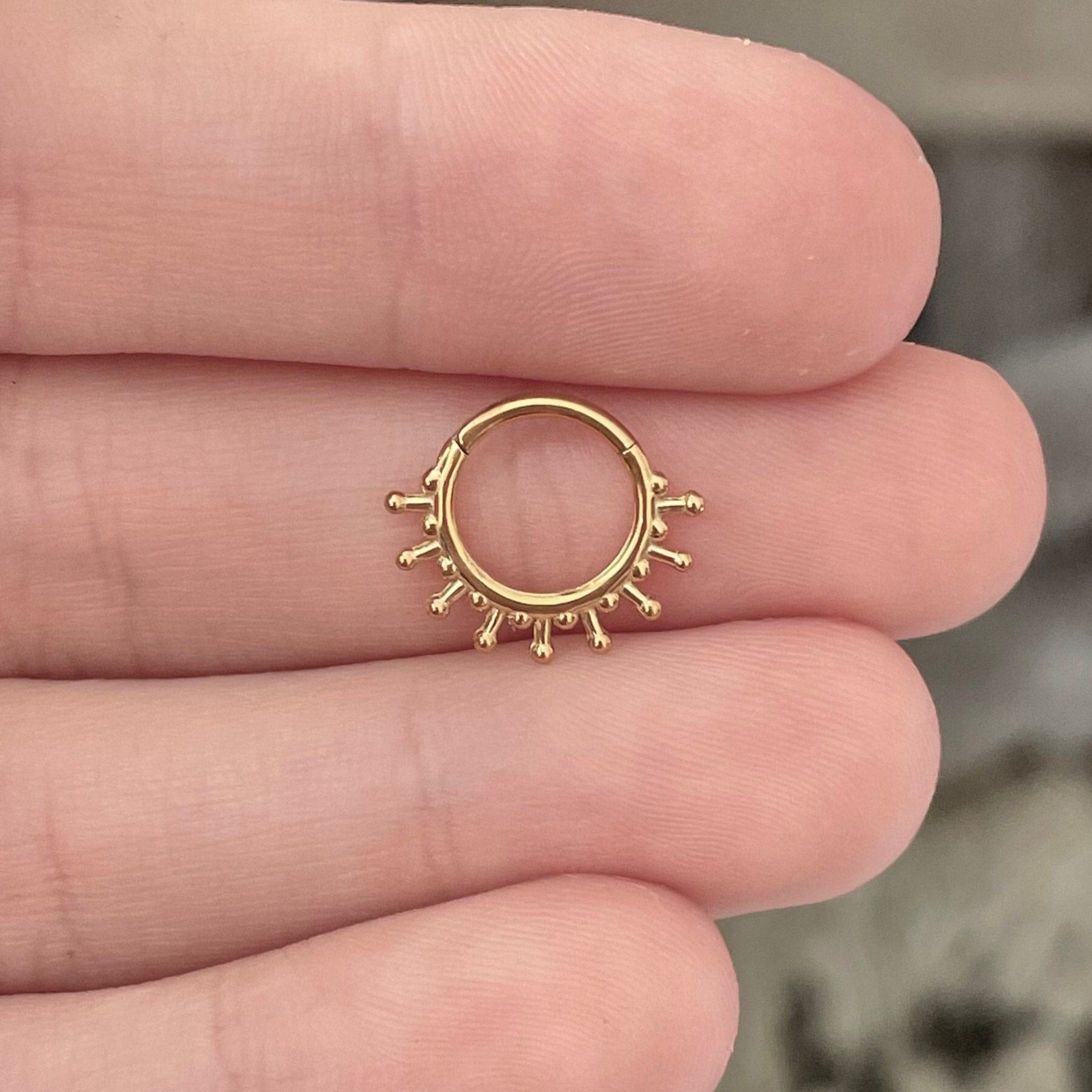 Solstice Glow Daith Earring-Daith Earring-Elara Body Jewelry