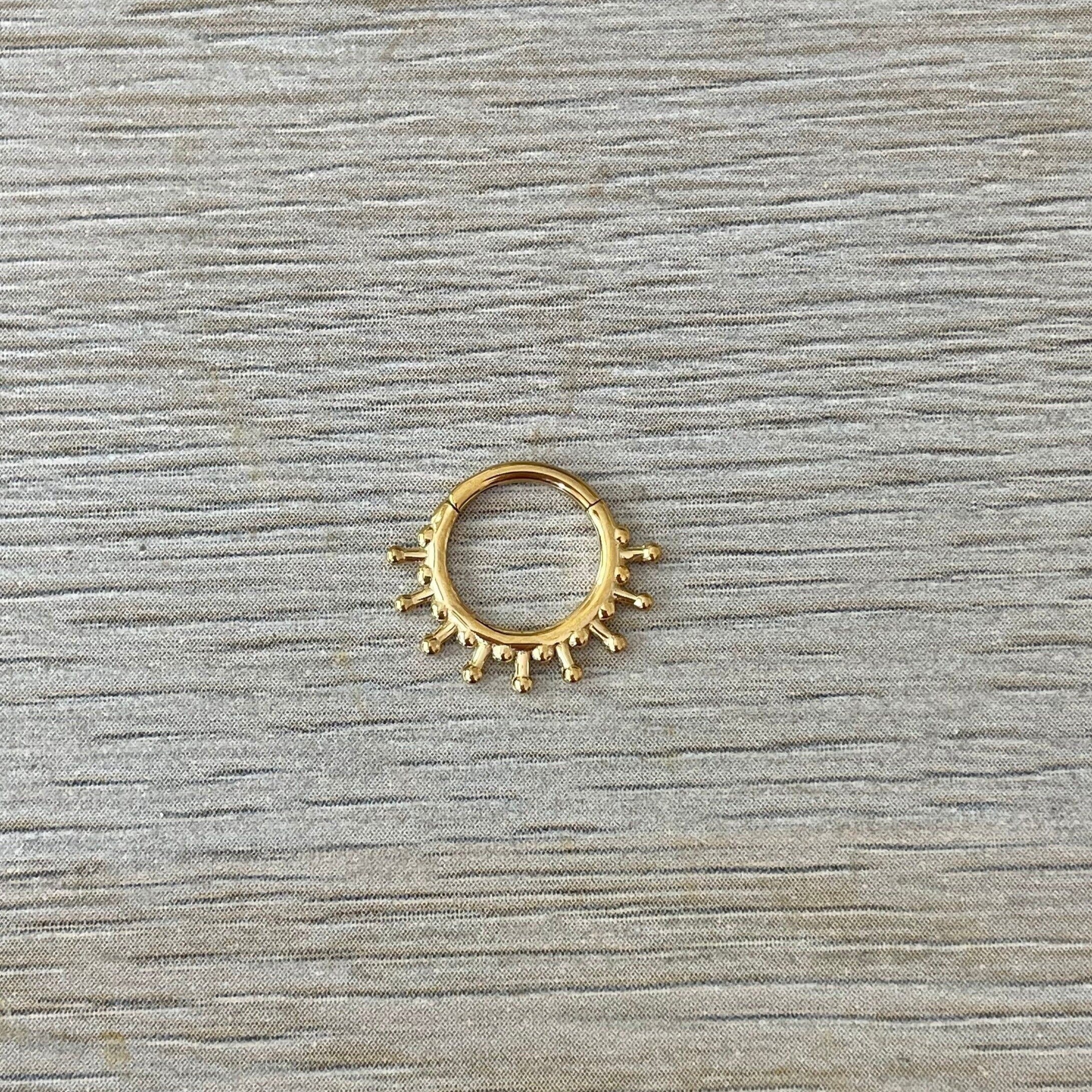 Solstice Glow Daith Earring-Daith Earring-Elara Body Jewelry