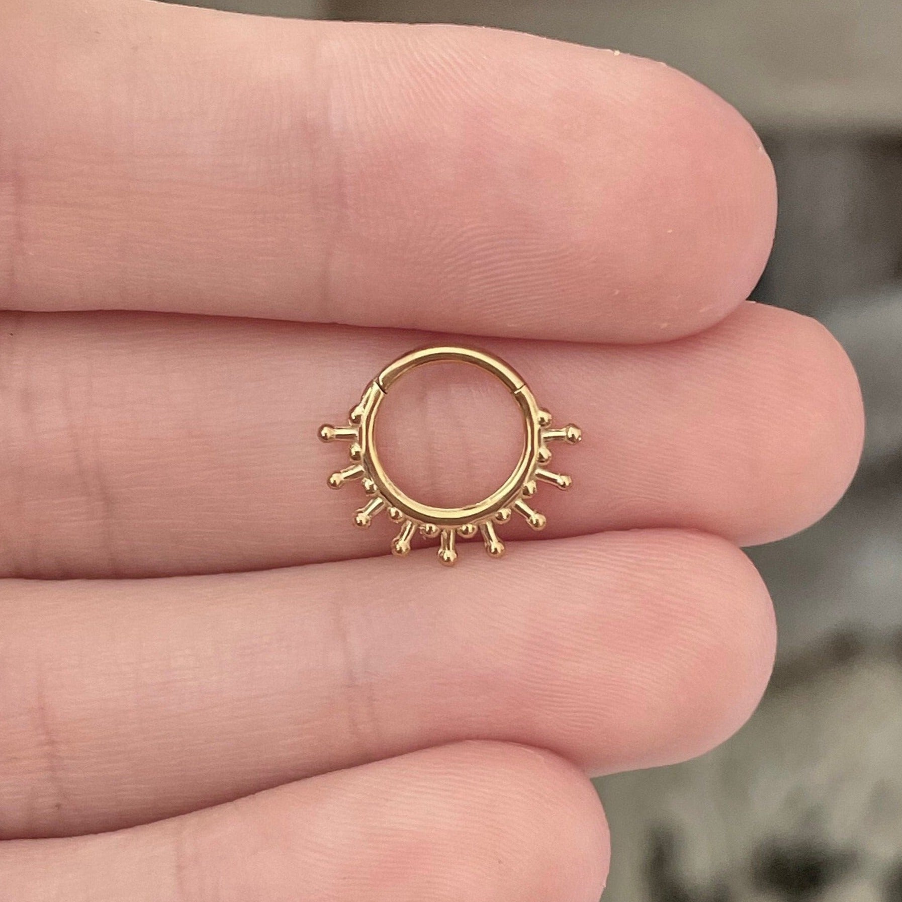 Solstice Glow Daith Earring-Daith Earring-Elara Body Jewelry