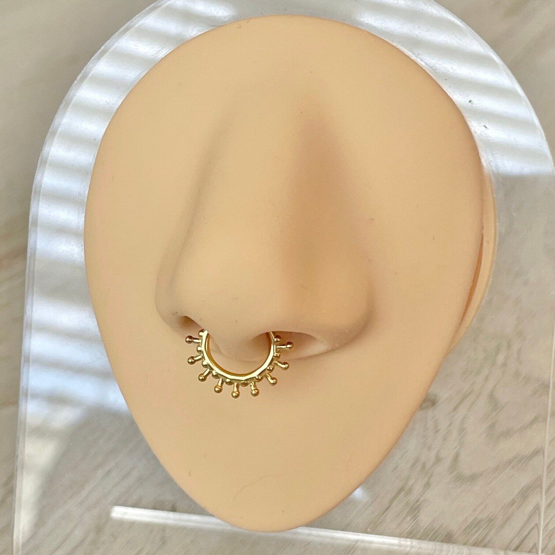 Solstice Glow Septum Ring-Septum Ring-Elara Body Jewelry