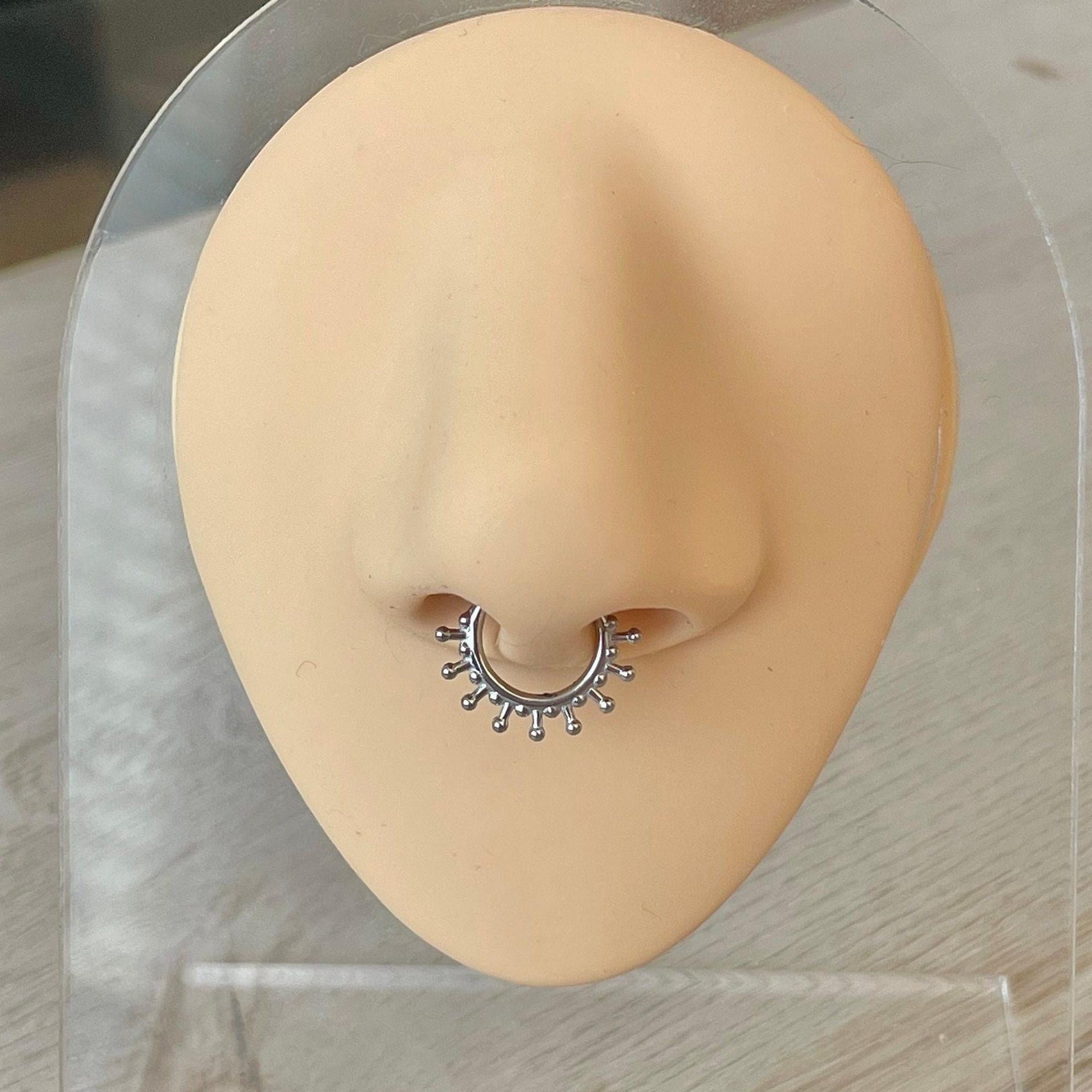 Solstice Glow Septum Ring-Septum Ring-Elara Body Jewelry