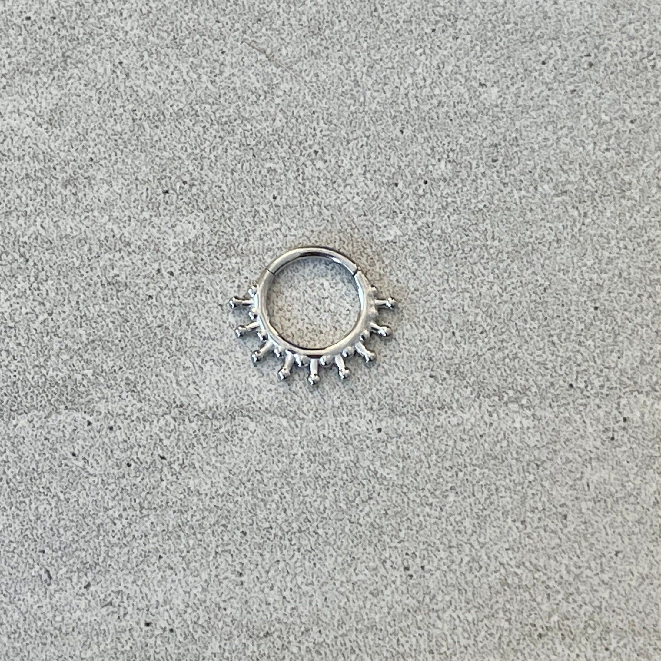 Solstice Glow Septum Ring-Septum Ring-Elara Body Jewelry