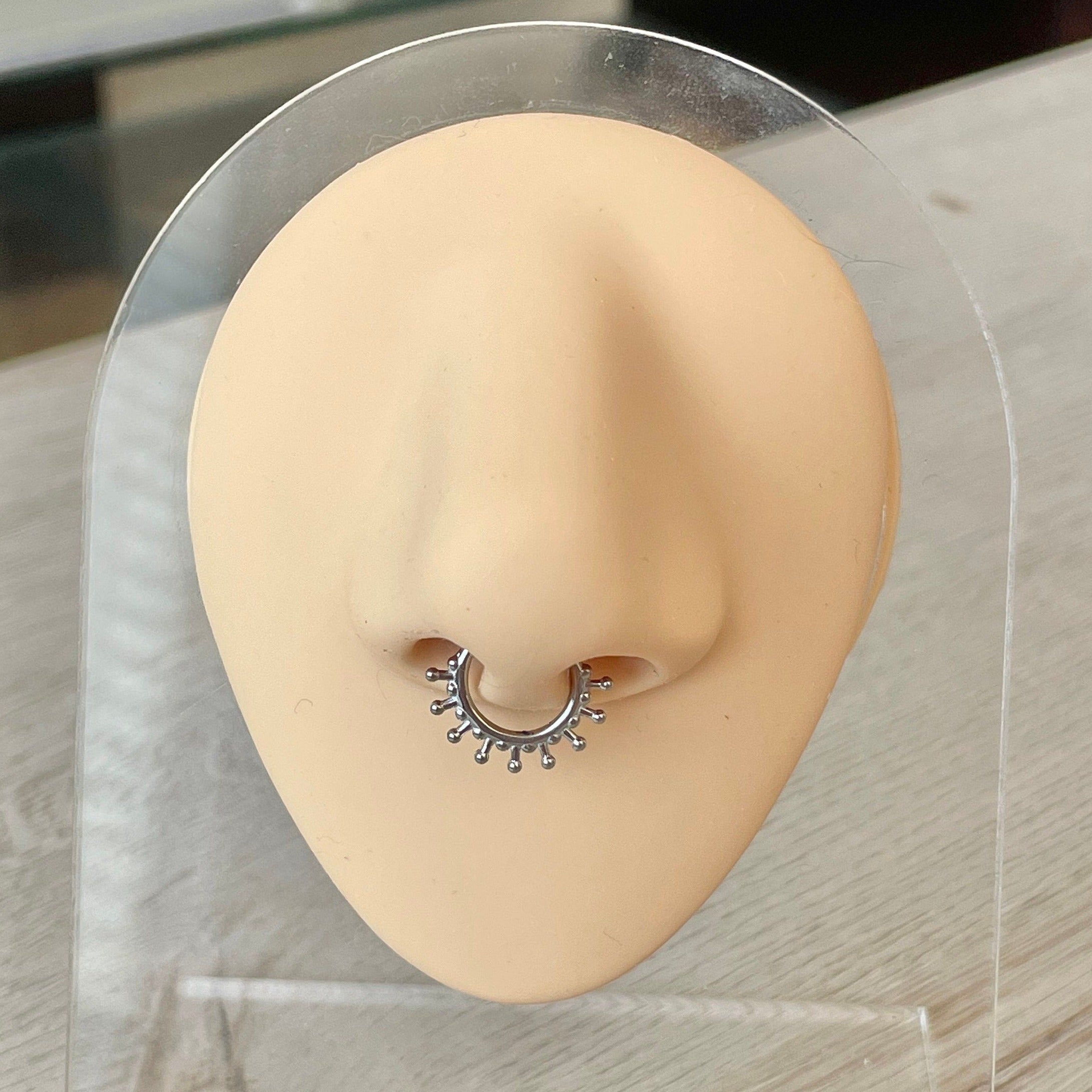 Solstice Glow Septum Ring-Septum Ring-Elara Body Jewelry