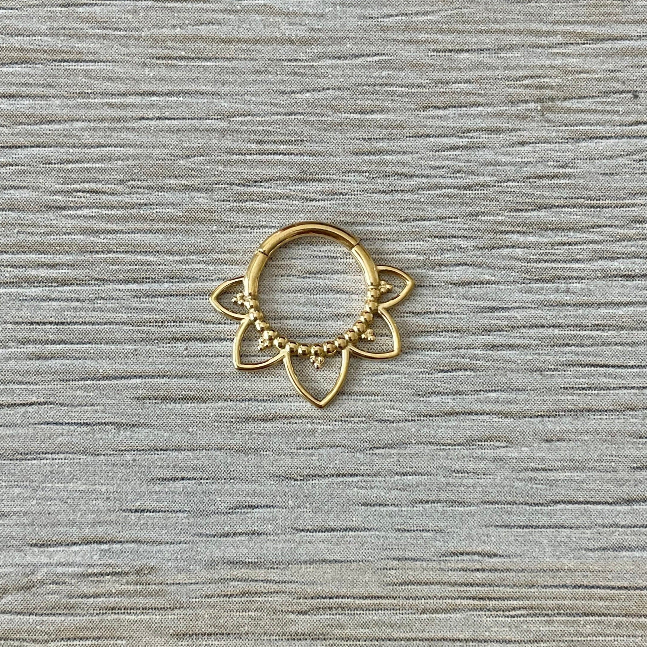 Soluna Bloom Daith Earring-Daith Earring-Elara Body Jewelry