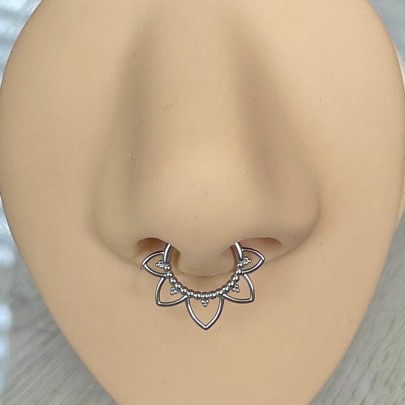 Soluna Bloom Septum Ring-Septum Ring-Elara Body Jewelry