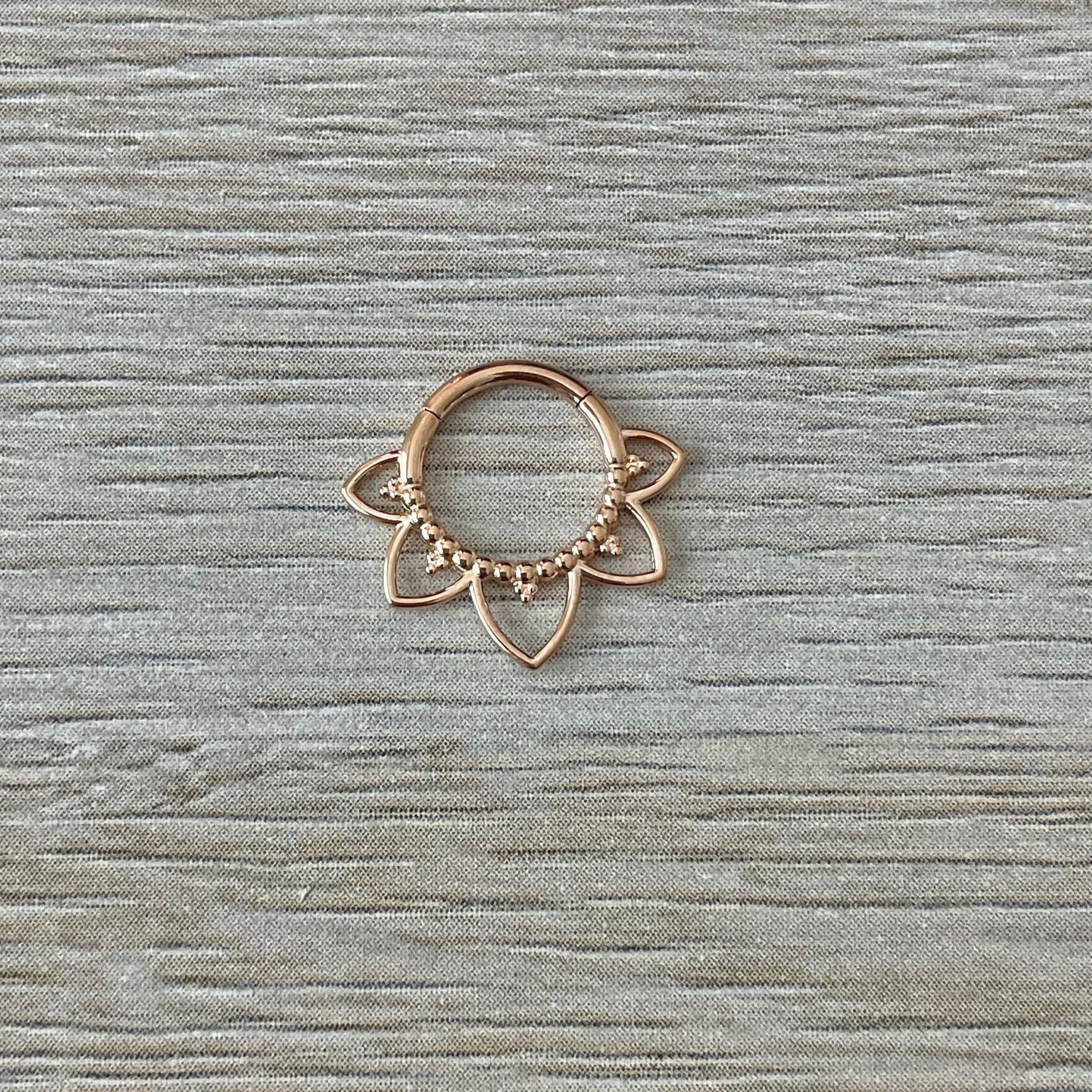 Soluna Bloom Septum Ring-Septum Ring-Elara Body Jewelry