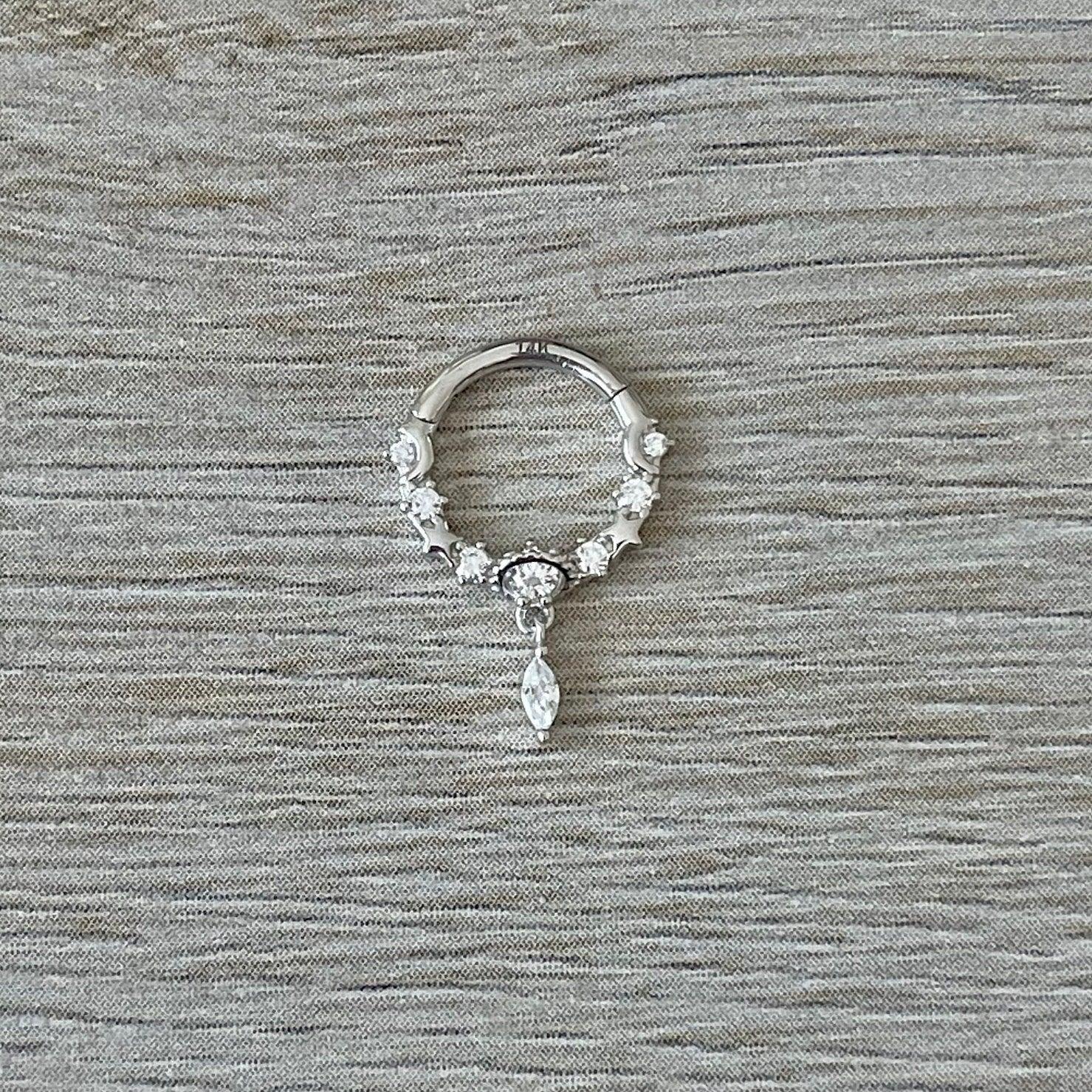 Stellar Glow Daith Earring-Daith Earring-Elara Body Jewelry