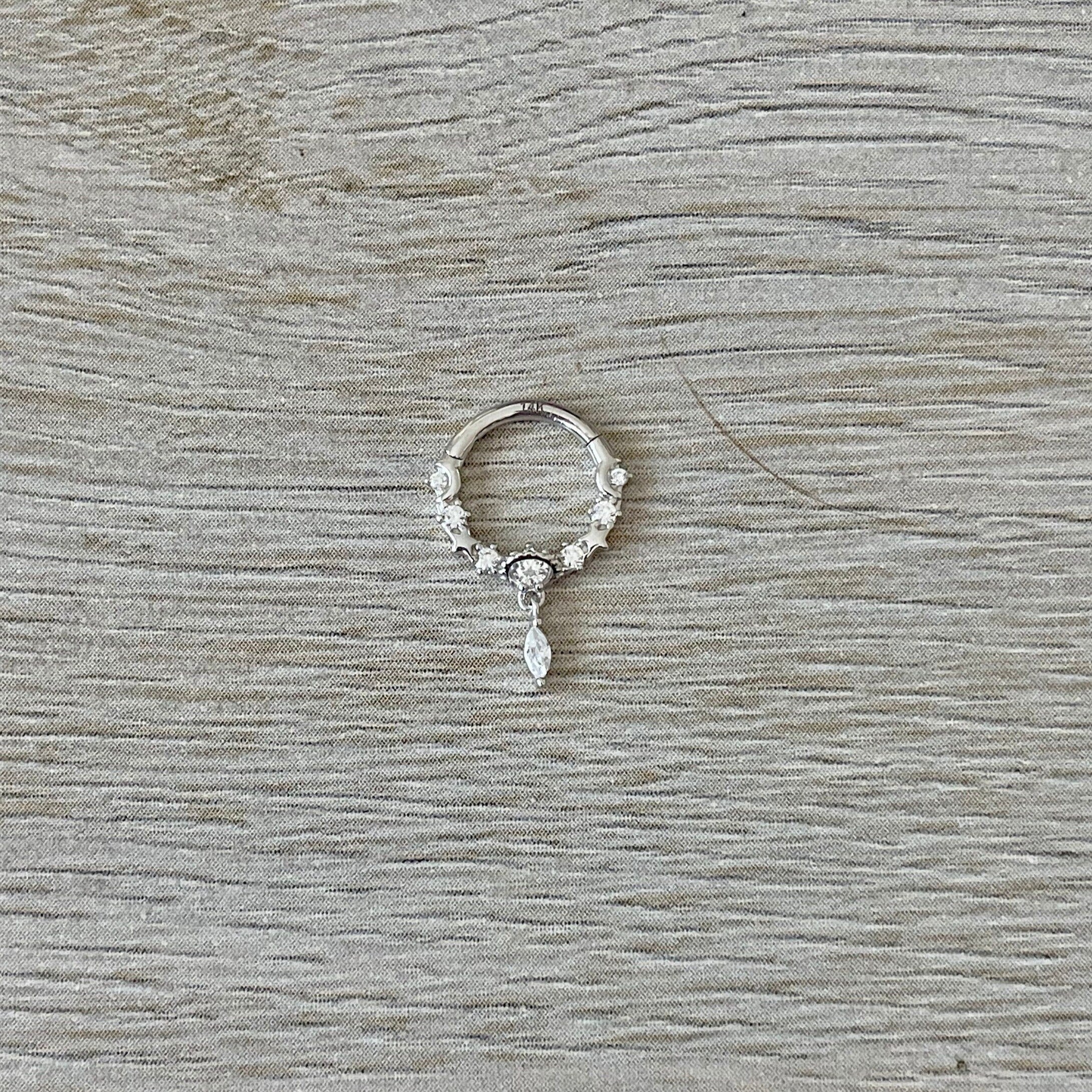 Stellar Glow Daith Earring-Daith Earring-Elara Body Jewelry