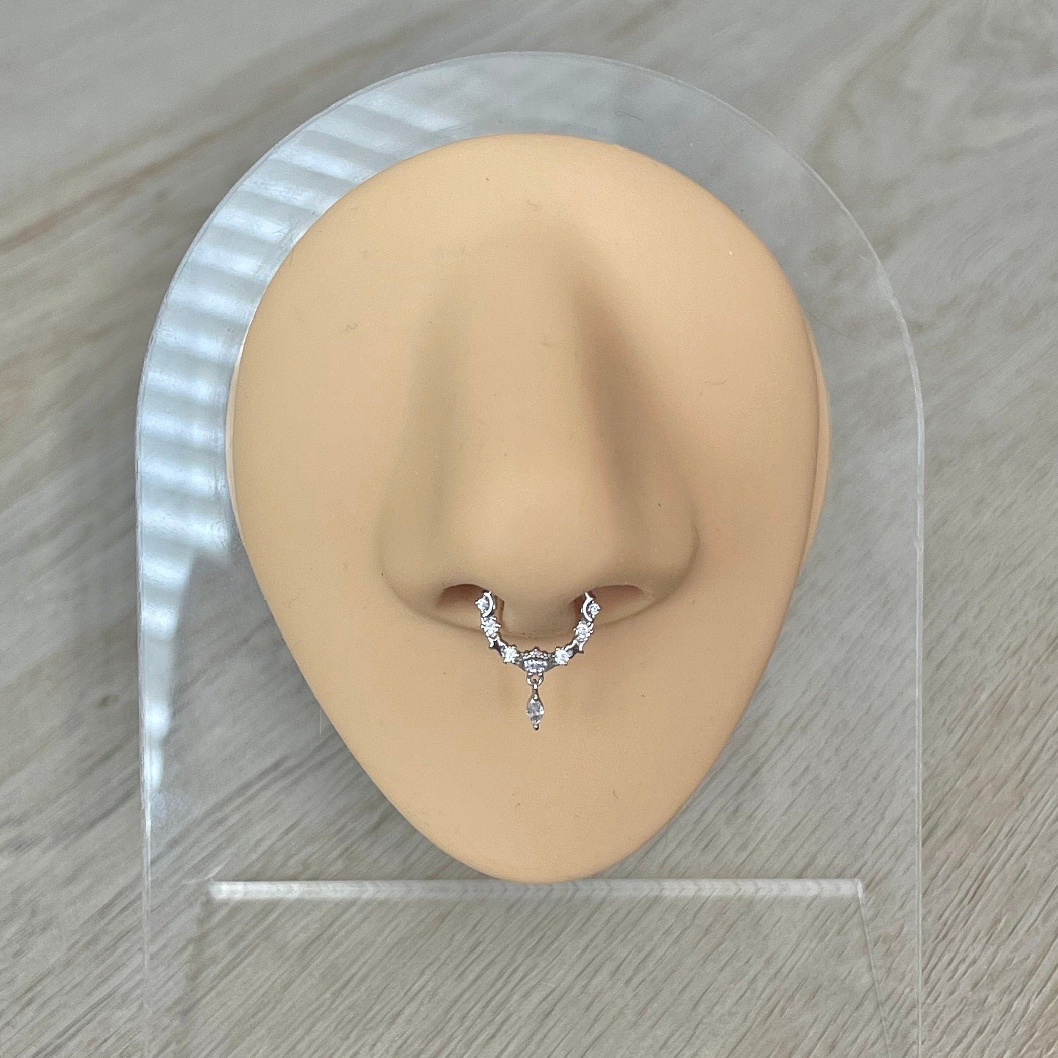 Stellar Glow Septum Ring-Septum Ring-Elara Body Jewelry