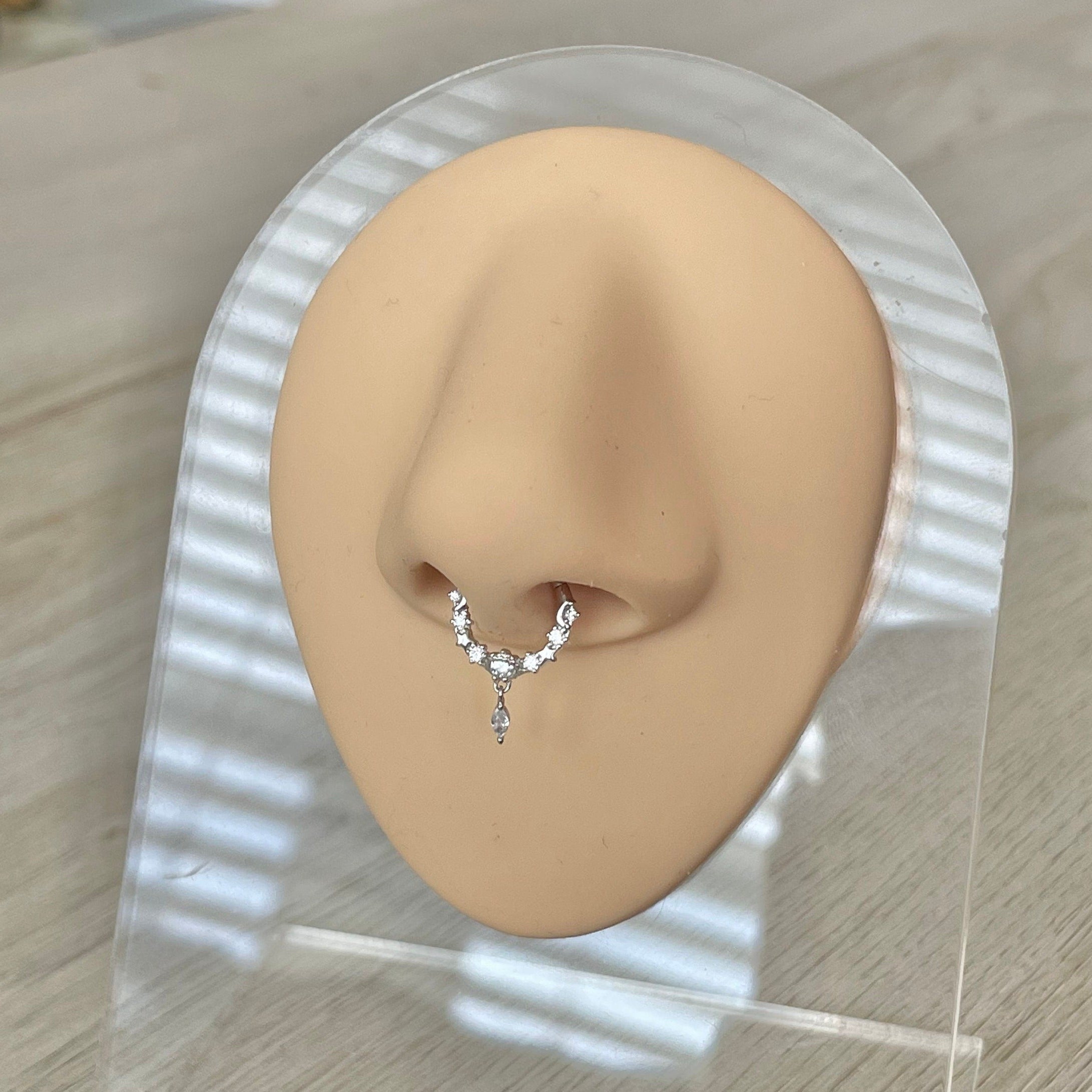 Stellar Glow Septum Ring-Septum Ring-Elara Body Jewelry