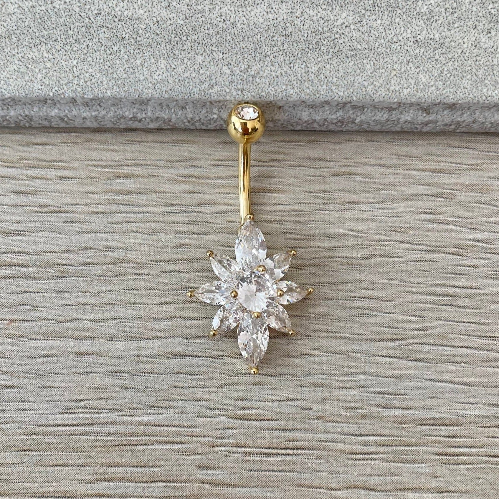 Supernova Belly Button Ring-Belly Button Rings-Elara Body Jewelry