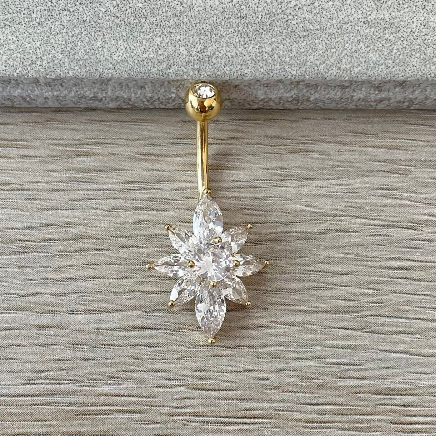 Supernova Belly Button Ring-Belly Button Rings-Elara Body Jewelry