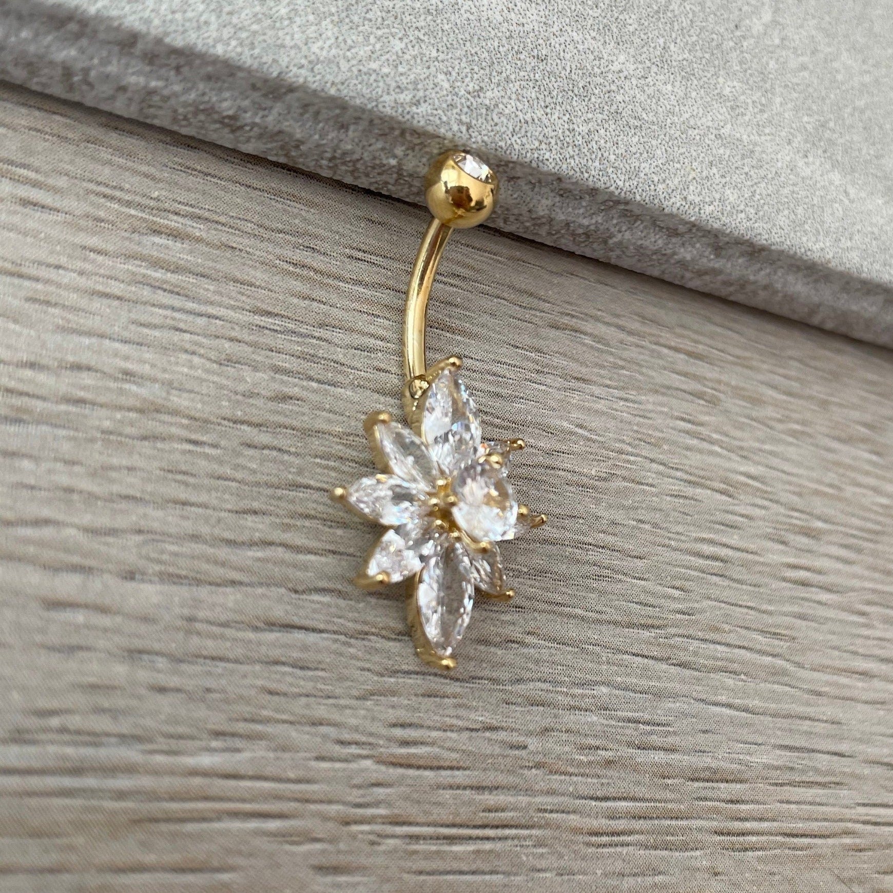 Supernova Belly Button Ring-Belly Button Rings-Elara Body Jewelry