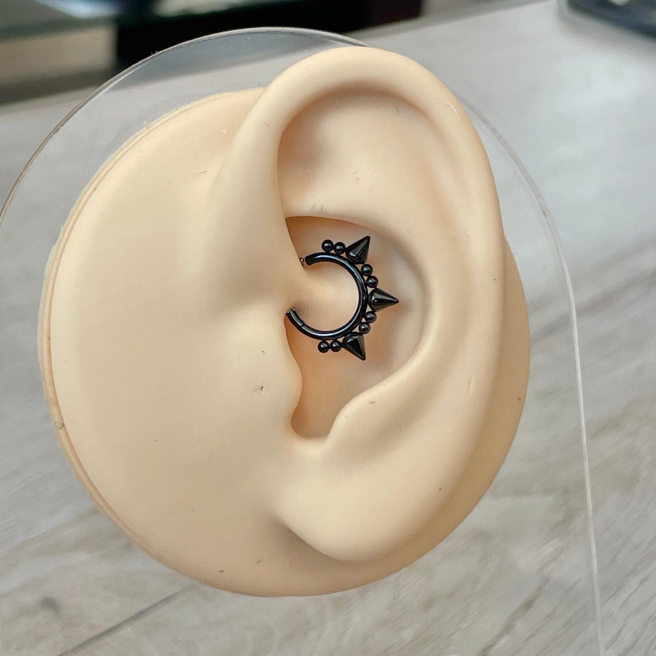 Thornlight Halo Daith Earring-Daith Earring-Elara Body Jewelry