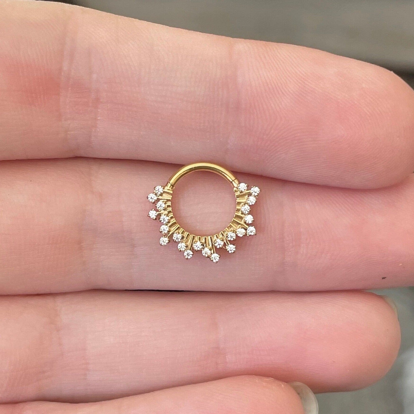 Twilight Diadem Septum Ring-Septum Ring-Elara Body Jewelry