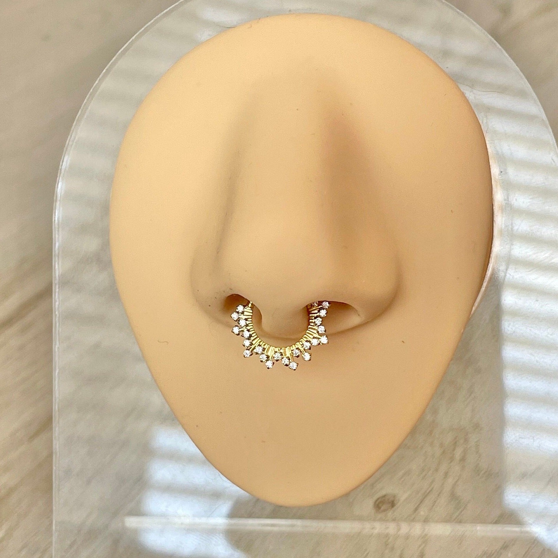 Twilight Diadem Septum Ring-Septum Ring-Elara Body Jewelry