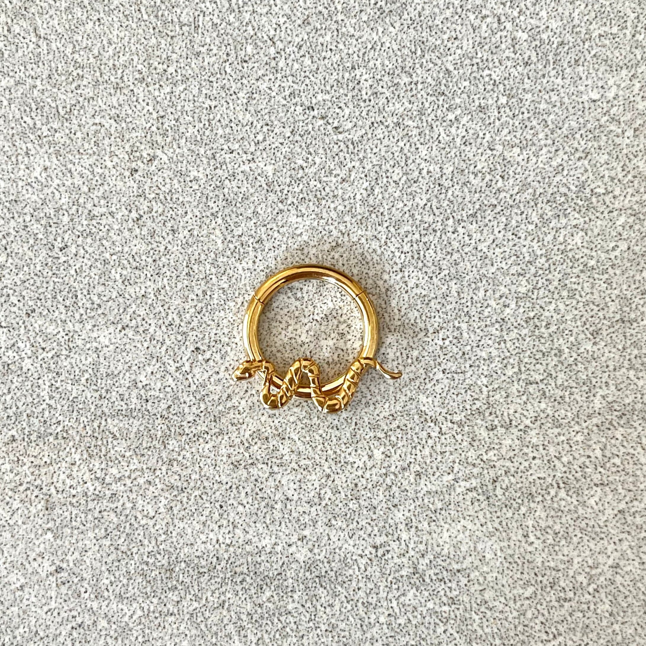 Velasca Coil Daith Earring-Daith Earring-Elara Body Jewelry