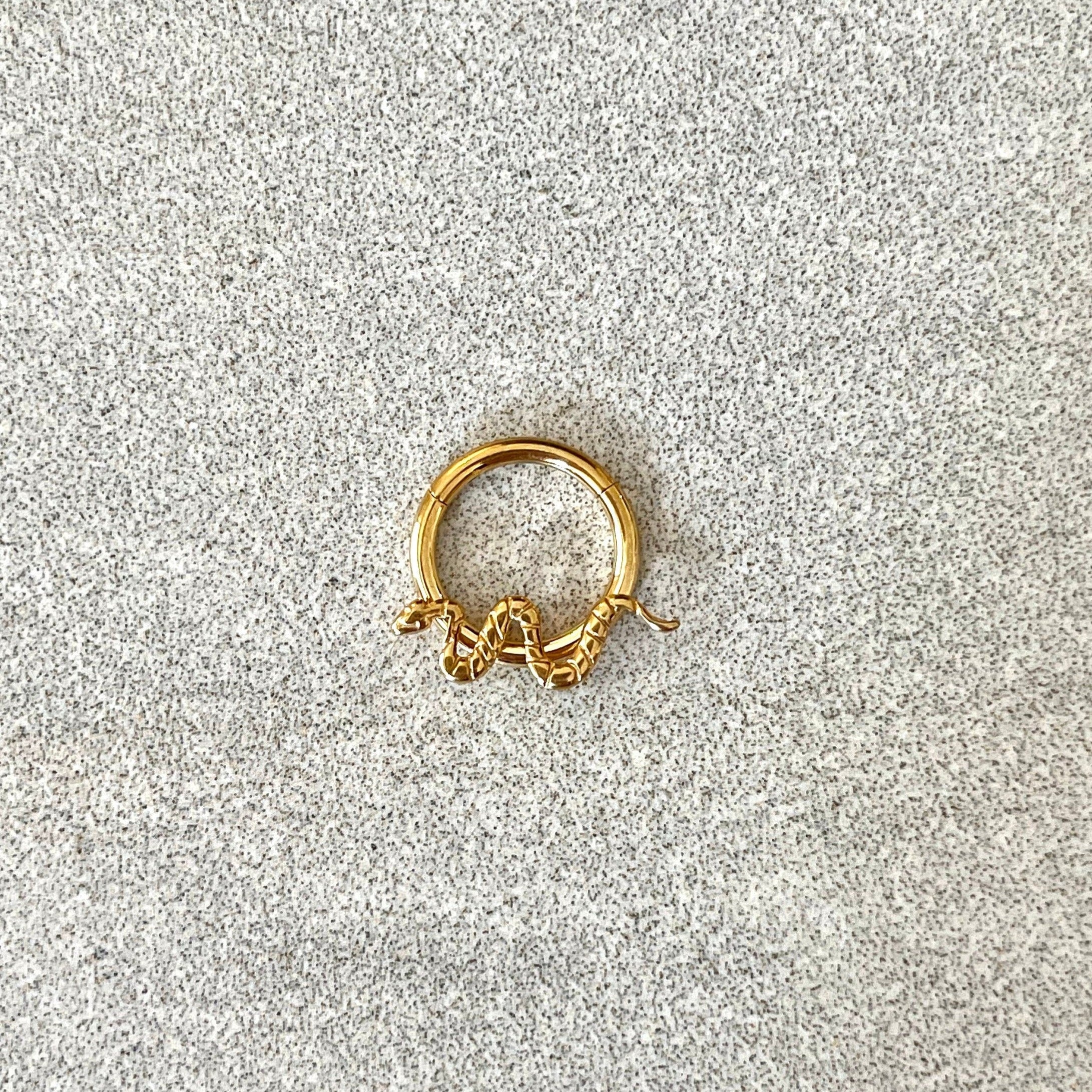 Velasca Coil Septum Ring-Septum Ring-Elara Body Jewelry