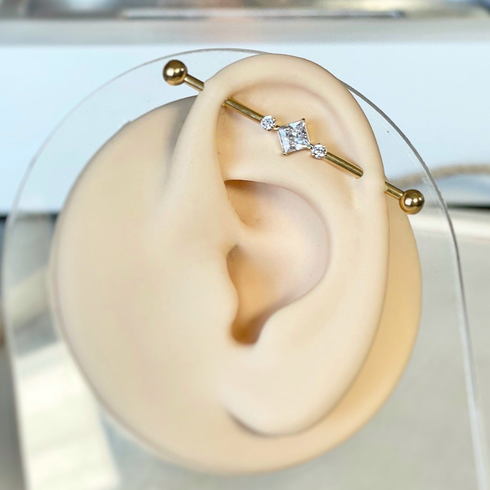 Velin Industrial Piercing-Industrial Barbell-Elara Body Jewelry