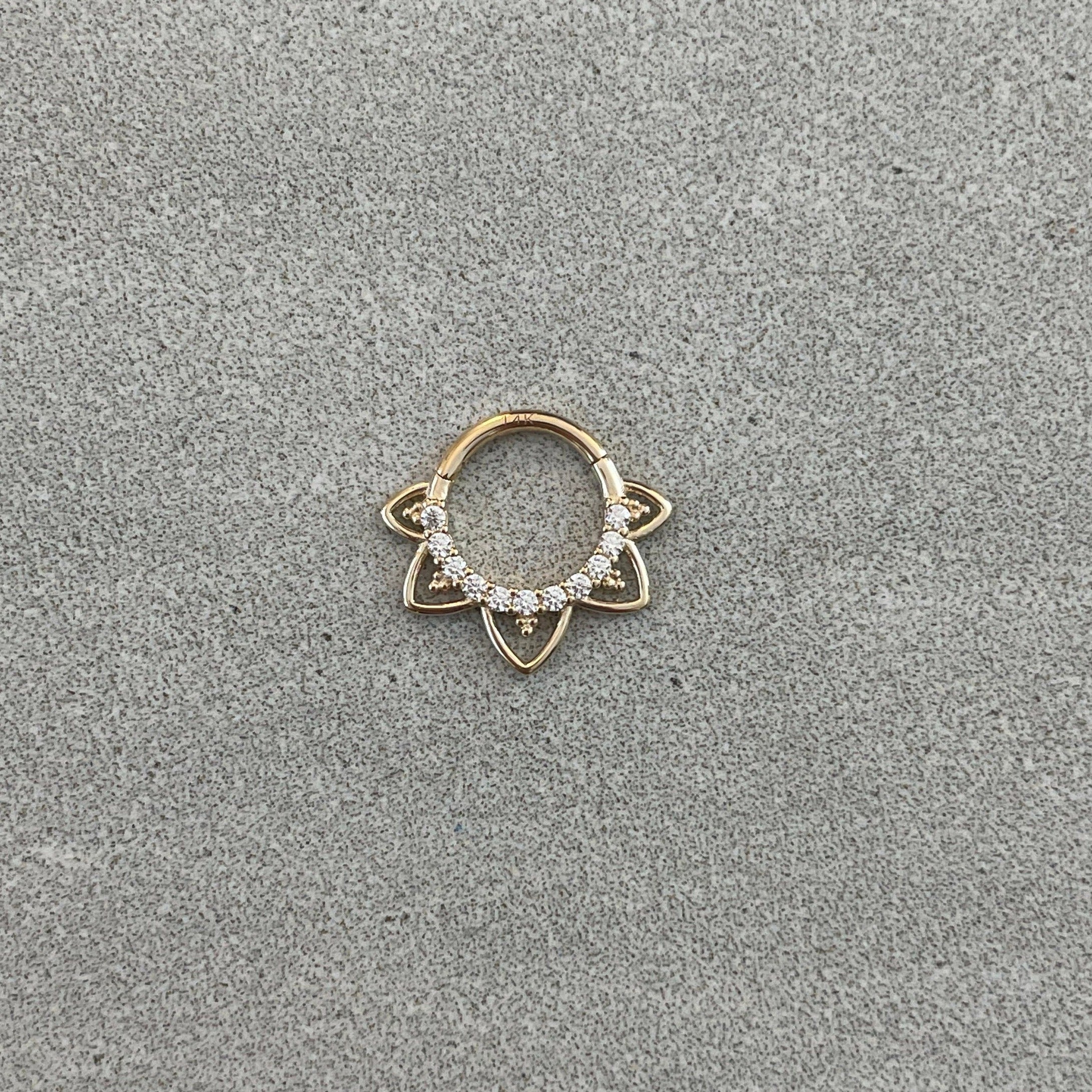 Velora Spark Daith Earring-Daith Earring-Elara Body Jewelry