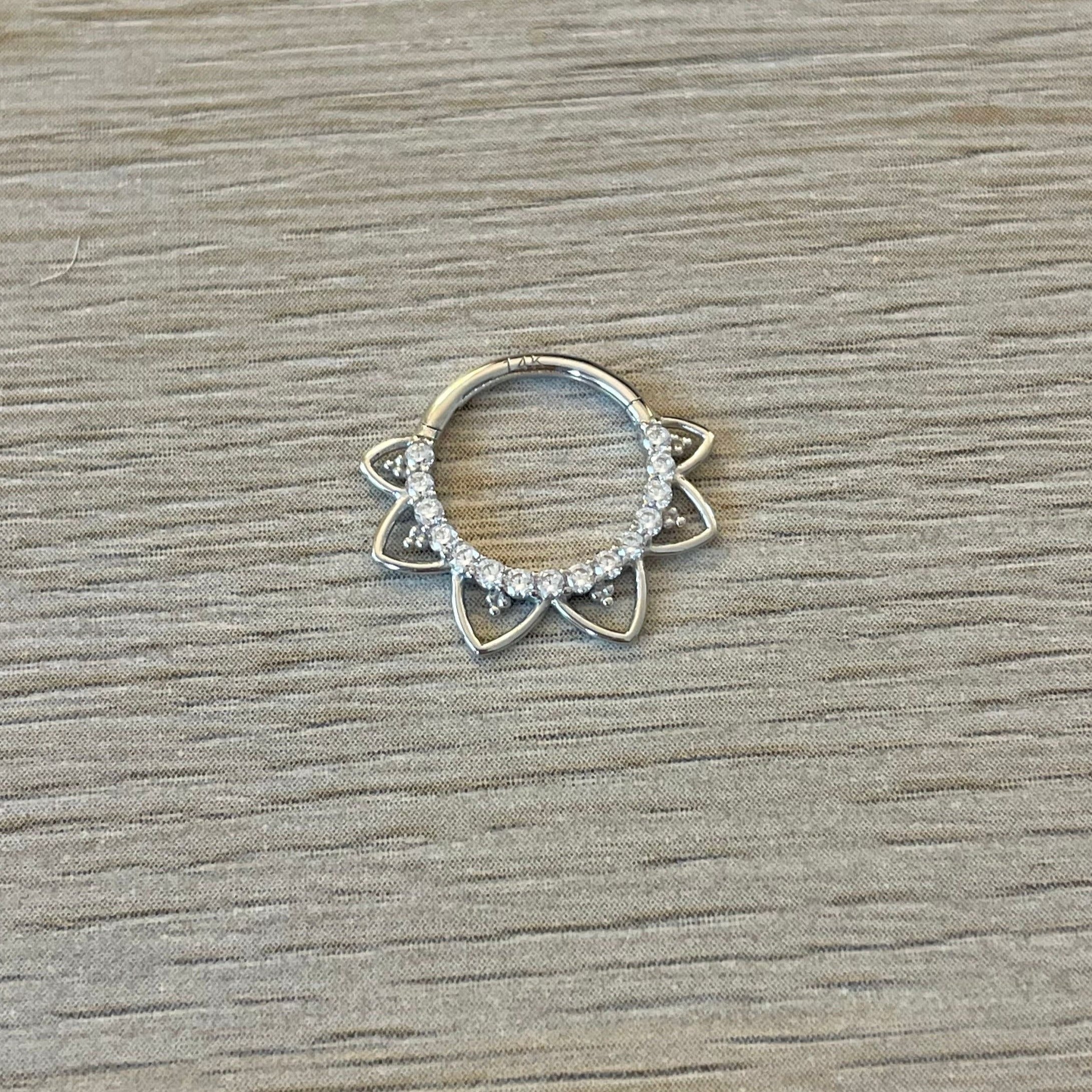 Velora Spark Daith Earring-Daith Earring-Elara Body Jewelry