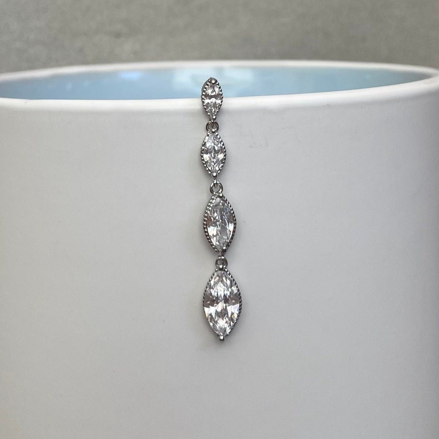 Verspera Cascade Belly Button Ring-Belly Button Rings-Elara Body Jewelry