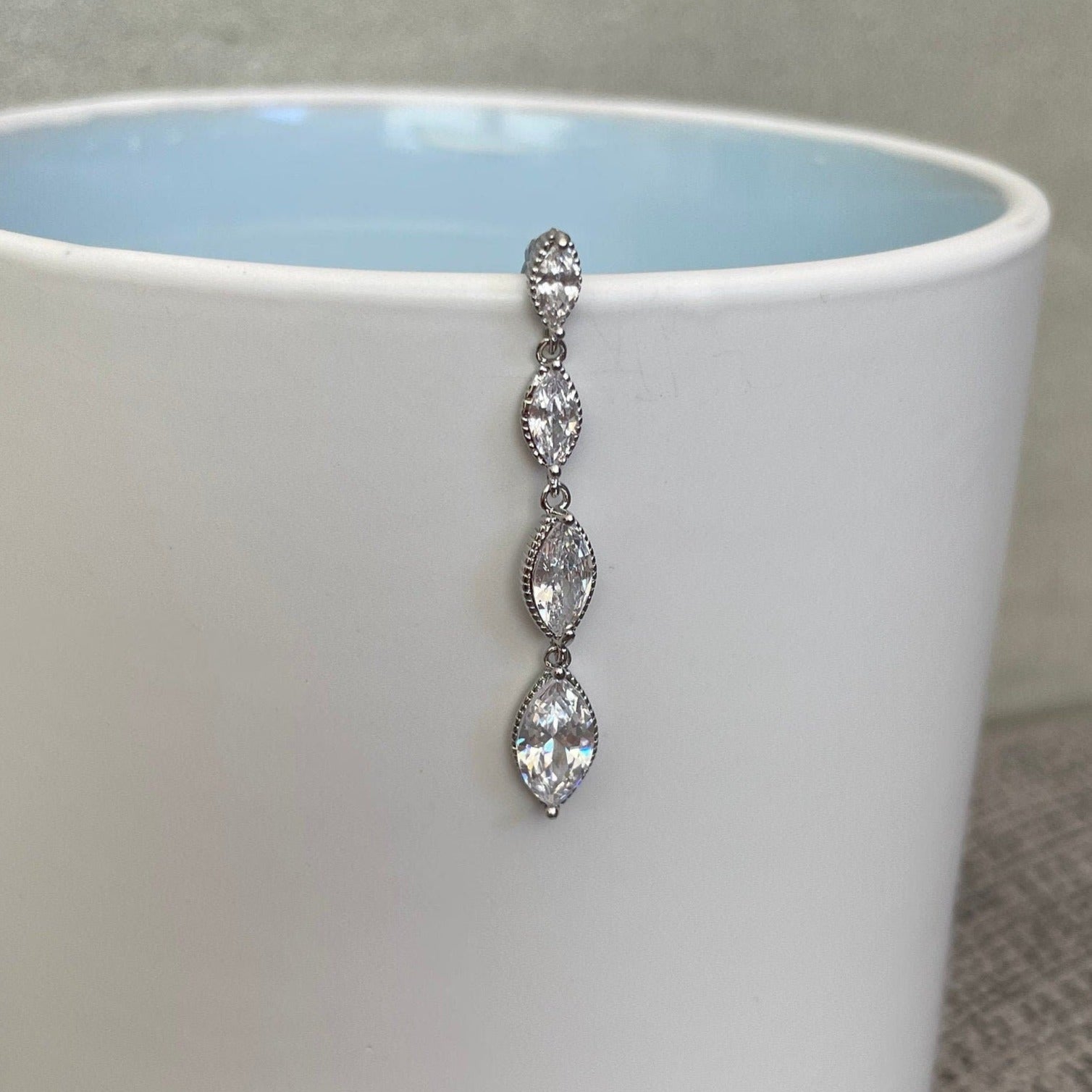 Verspera Cascade Belly Button Ring-Belly Button Rings-Elara Body Jewelry