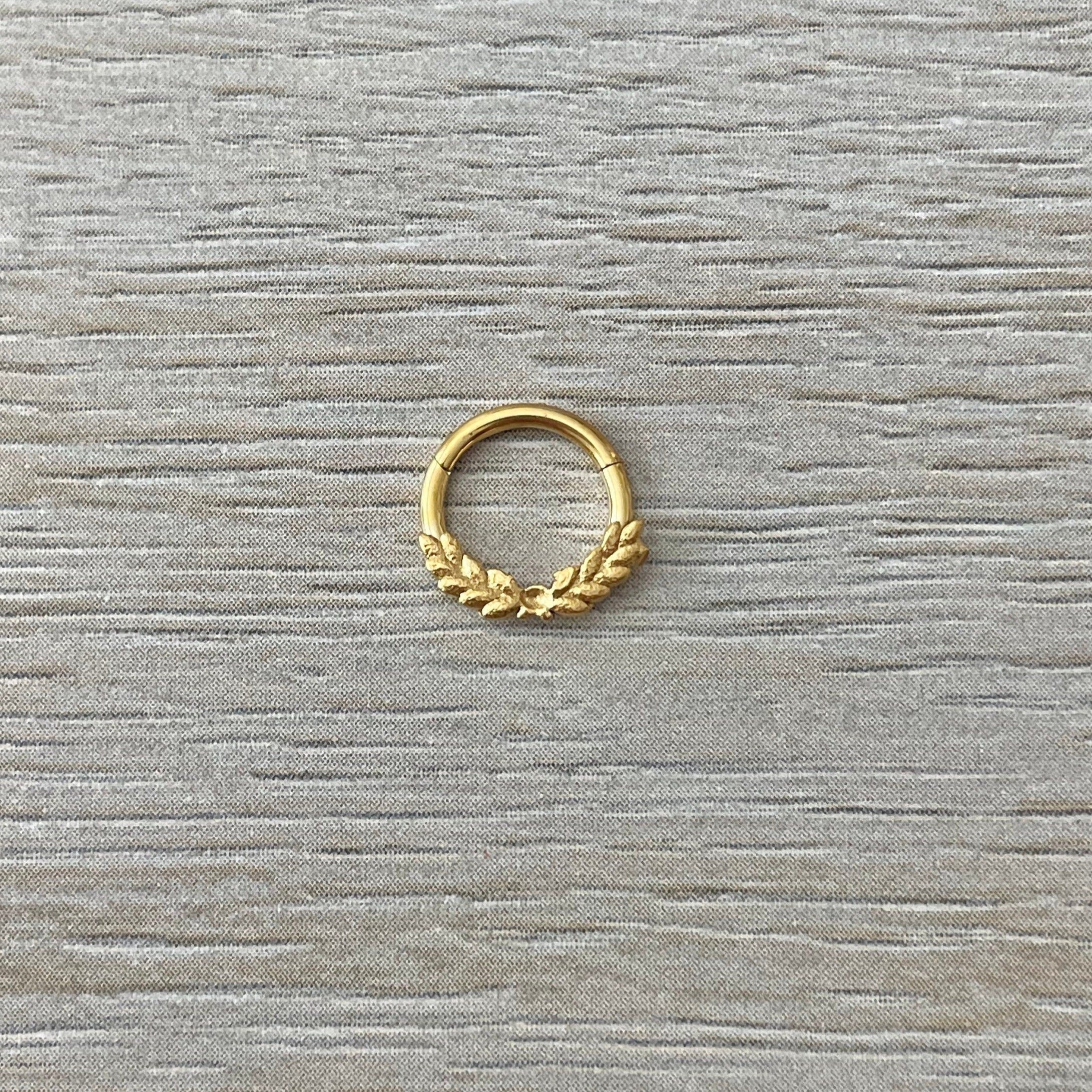 Vine of Dreams Septum Ring-Septum Ring-Gold-Elara Body Jewelry