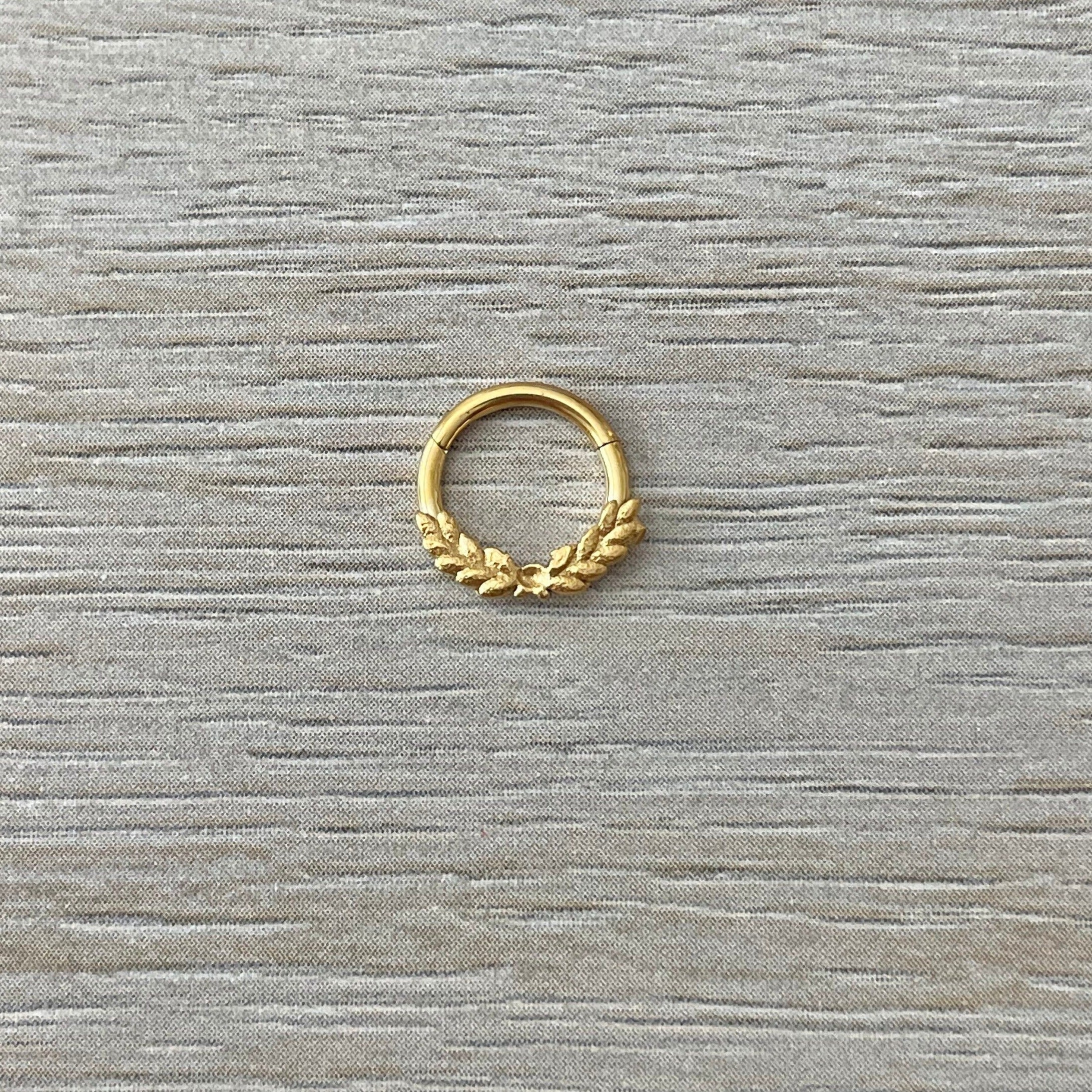 Vine of Dreams Septum Ring-Septum Ring-Gold-Elara Body Jewelry