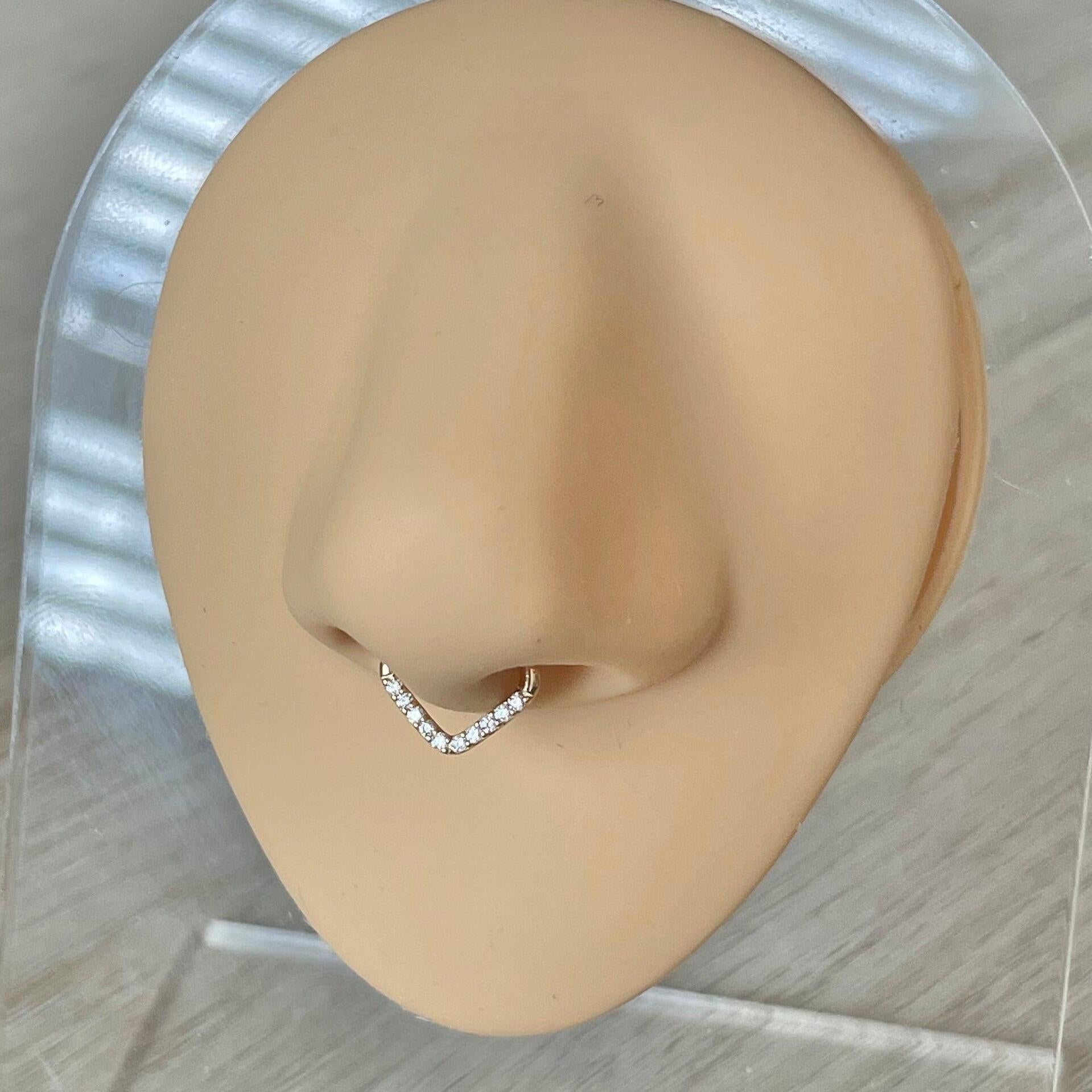 Virellia Septum Ring-Septum Ring-Elara Body Jewelry