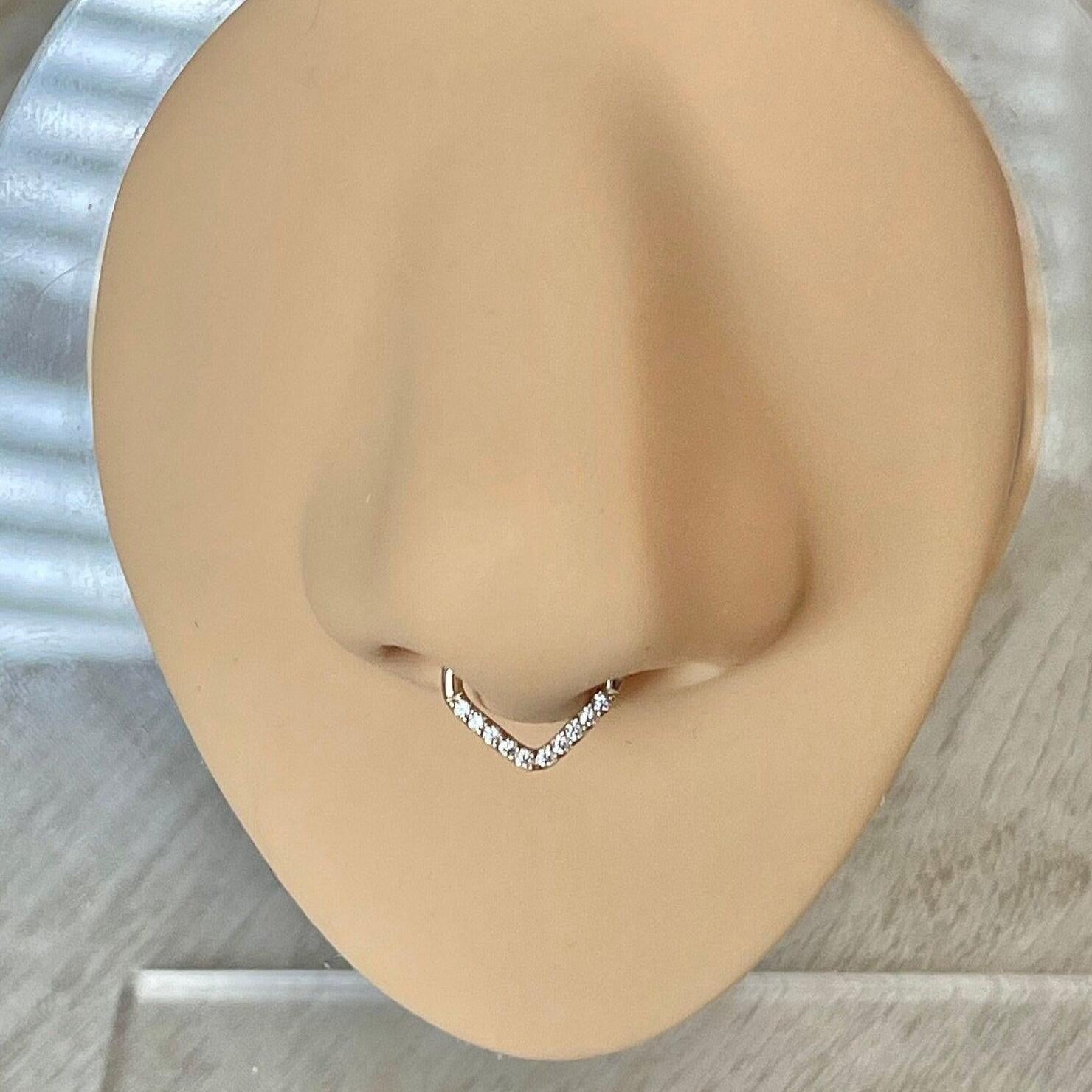 Virellia Septum Ring-Septum Ring-Elara Body Jewelry