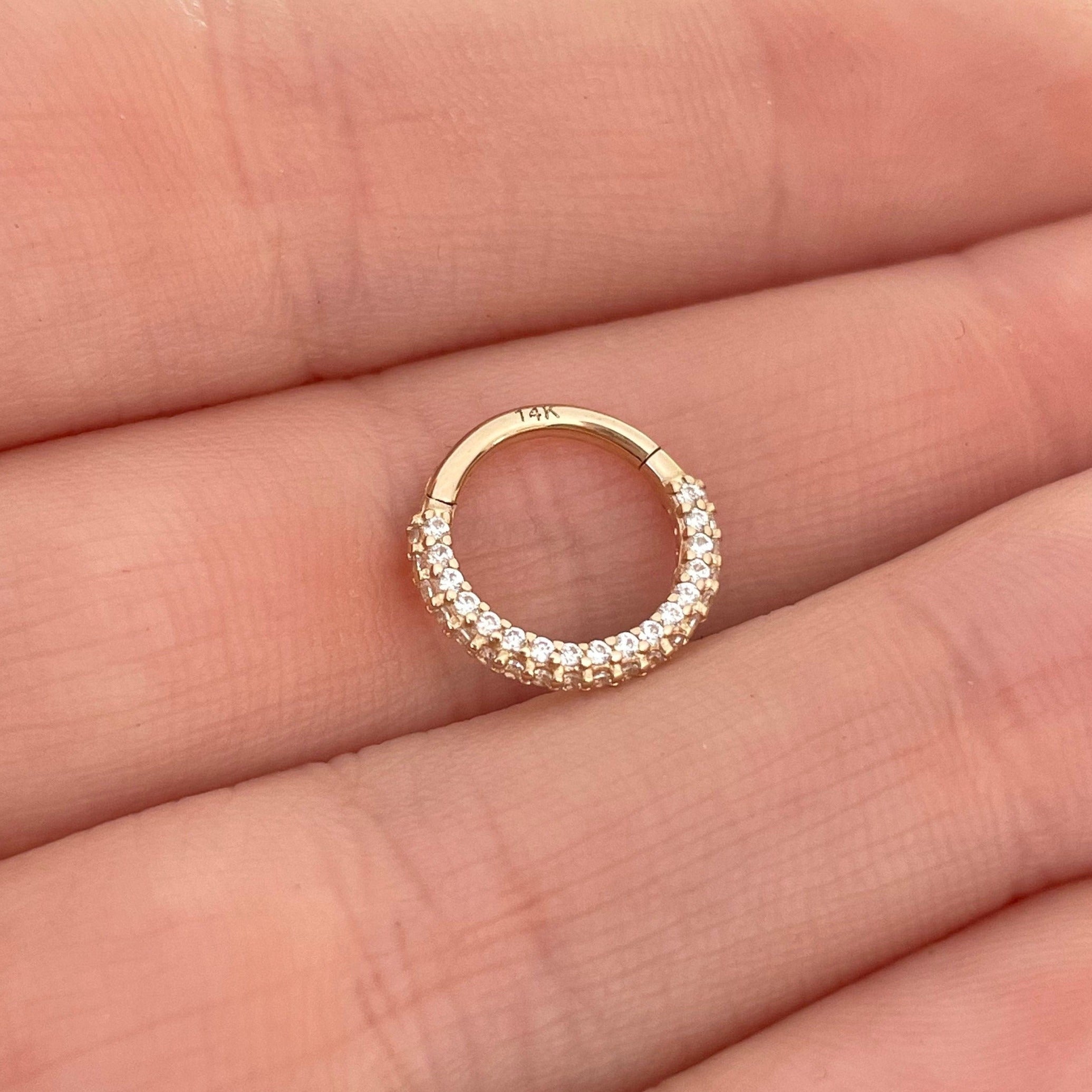 Zephyra Glow Daith Earring-Daith Earring-Elara Body Jewelry